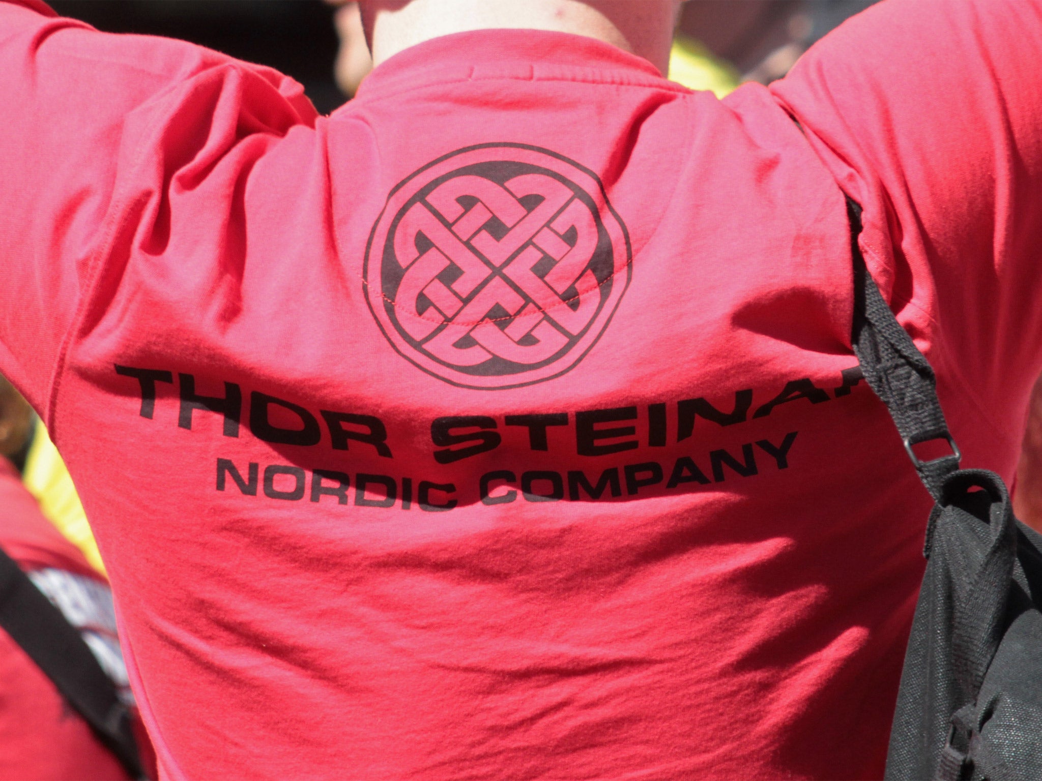 The brand’s T-shirts display runic symbols and Nordic themes popular with neo-Nazis