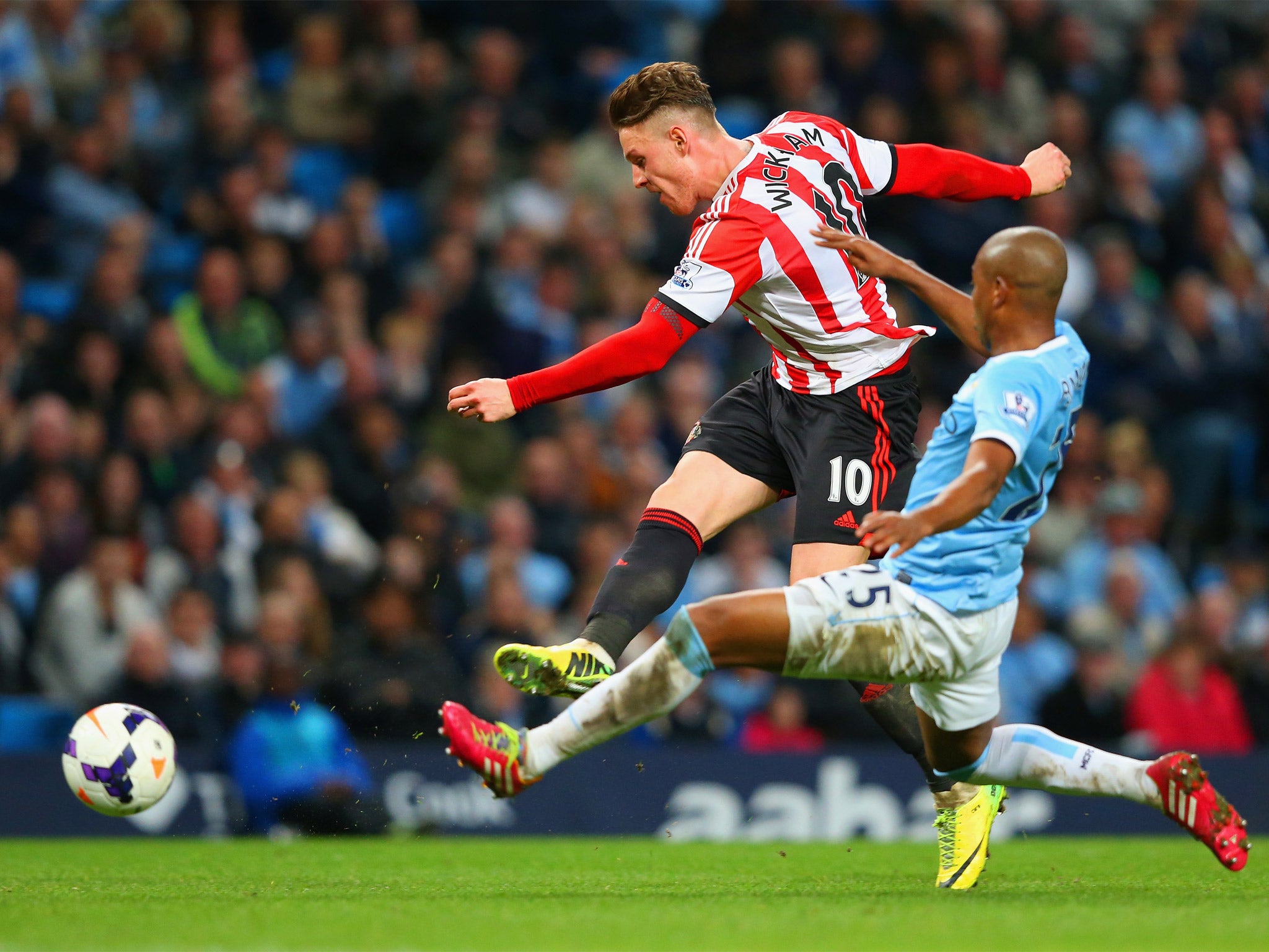 Connor Wickham scores his second of the night (Getty)