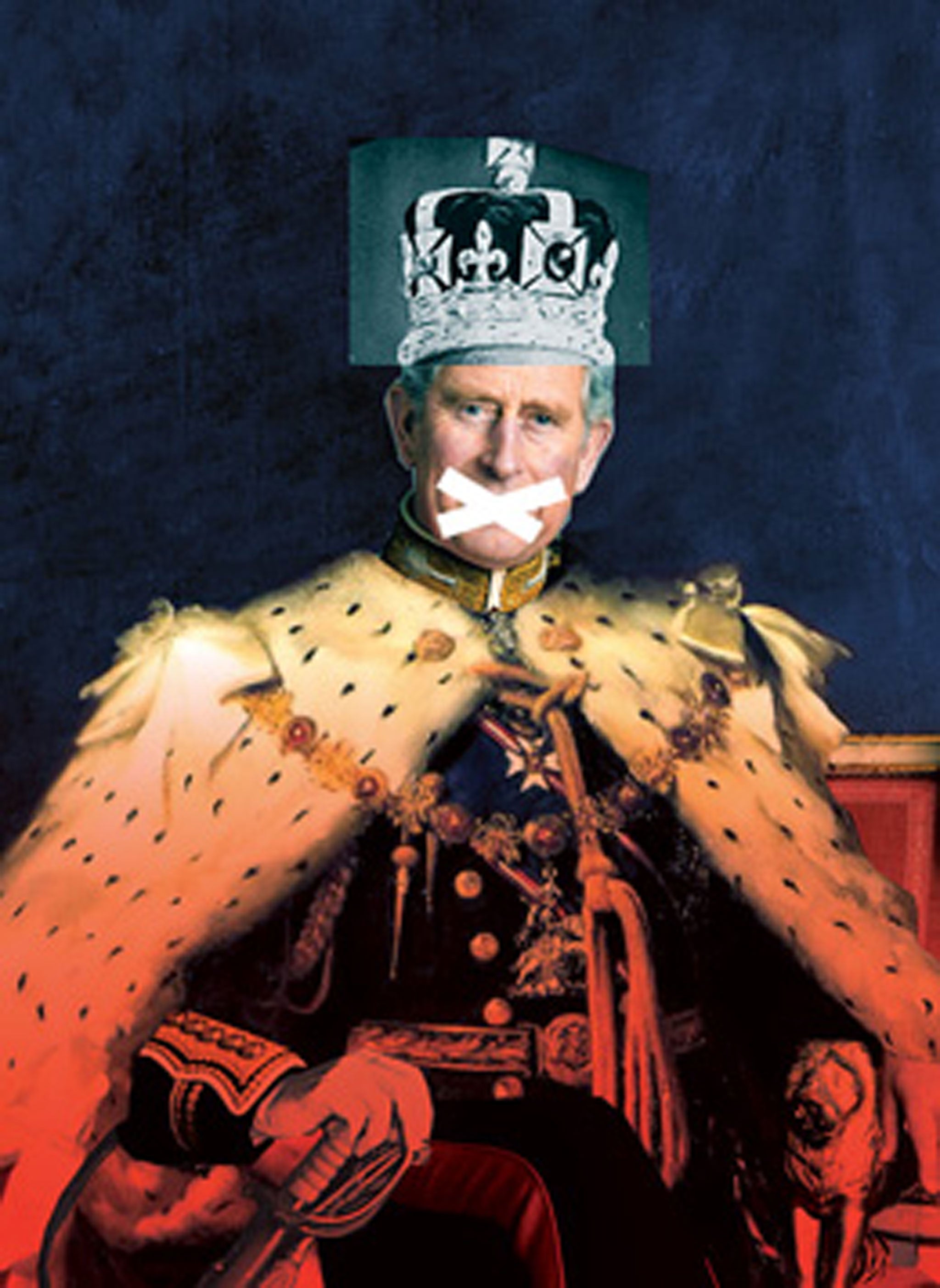 King Charles III London Underground theatre poster pixelated amid fears