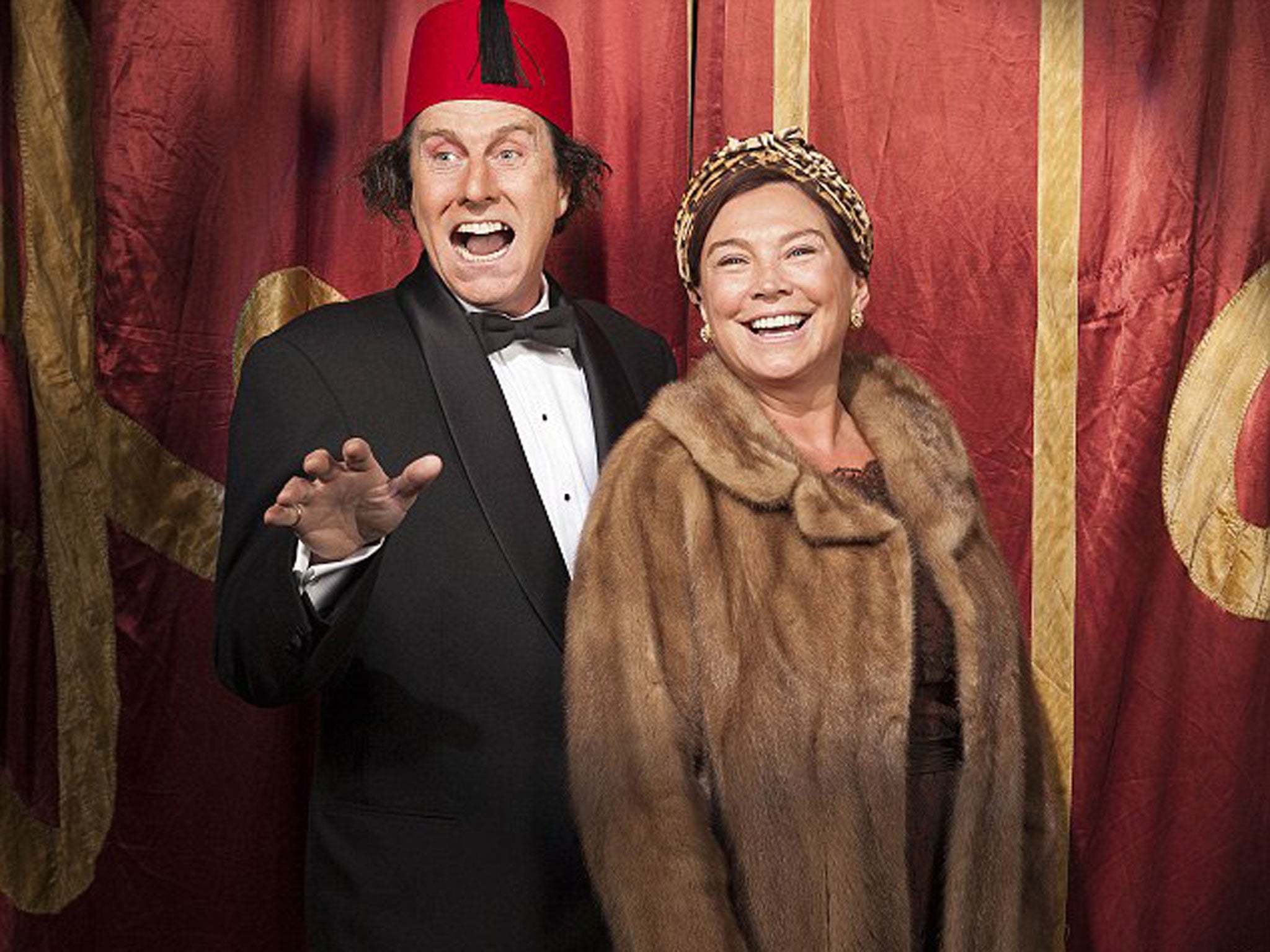 David Threlfall and Amanda Redman as Tommy Cooper and his wife Gwen