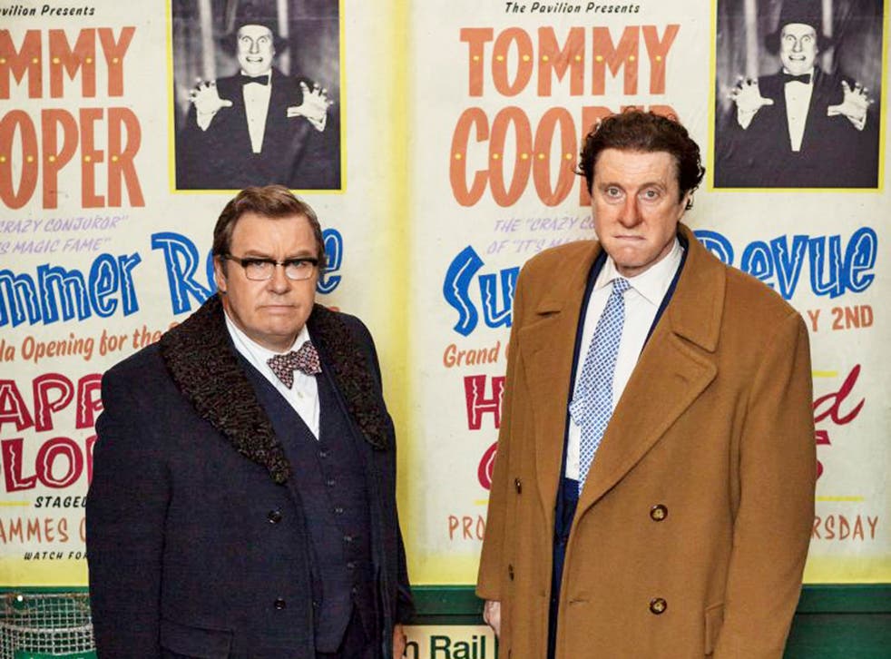 Tricky situation: Gregor Fisher and David Threlfall in 'Tommy Cooper: Not Like That, Like This'