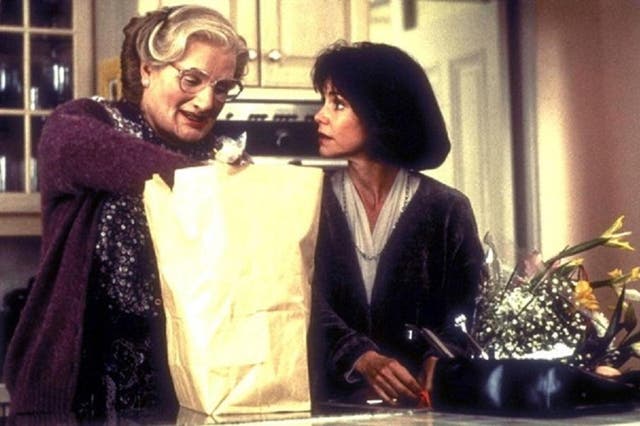 Robin Williams in his iconic role with co-star Sally Field