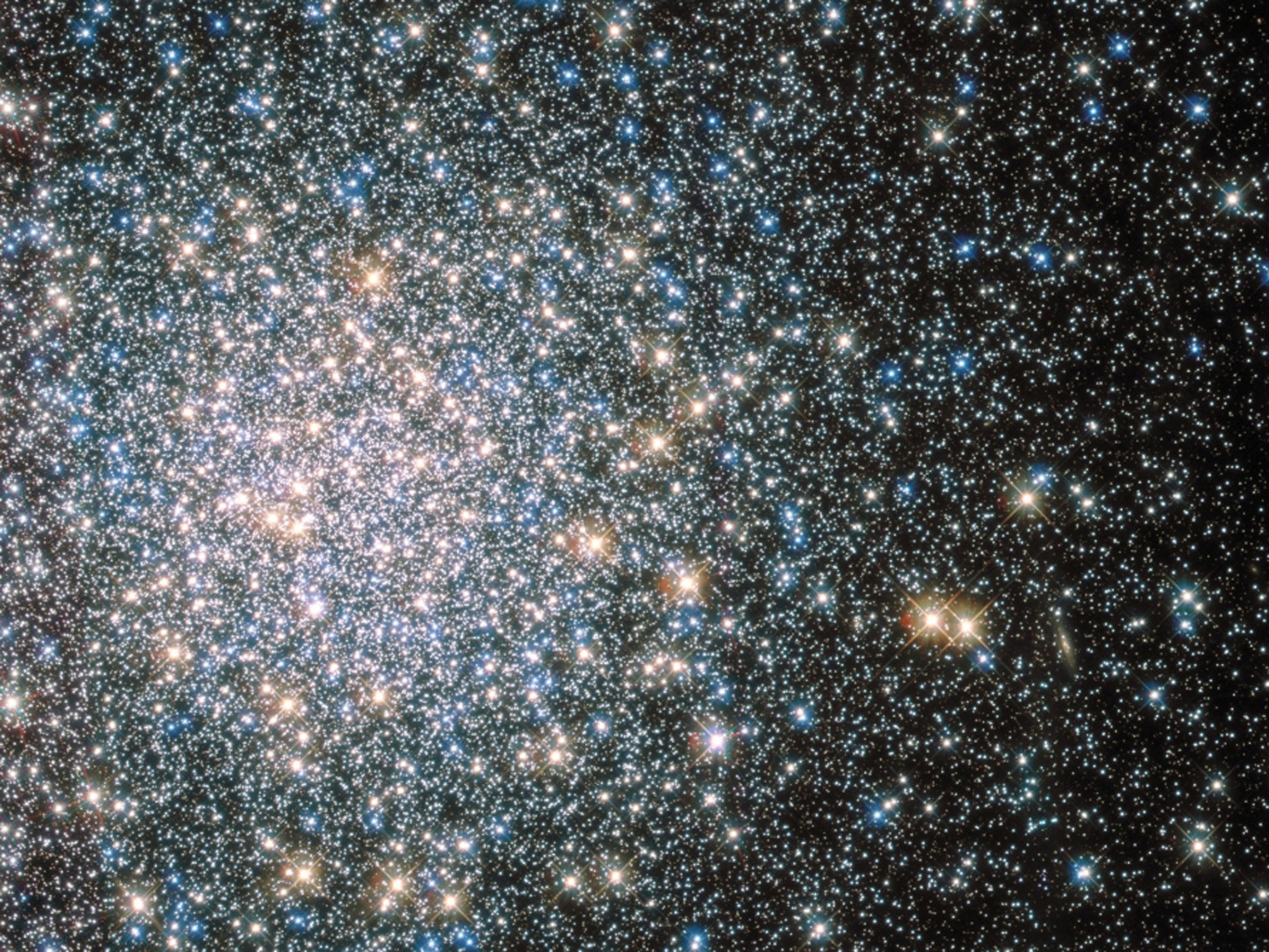 Nasa has released this image from the Hubble Space Telescope of an ancient star cluster