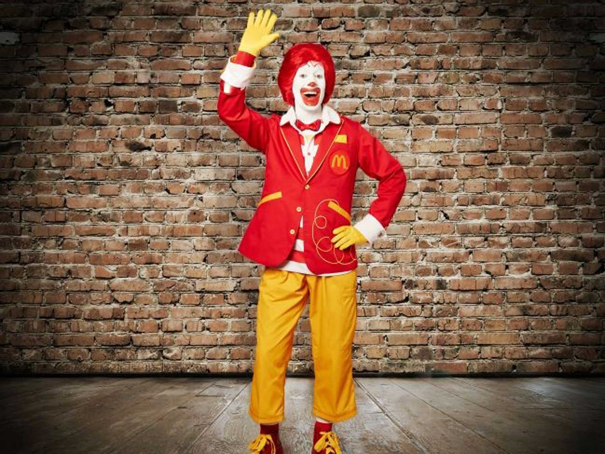 Ronald McDonald hasn't been kidnapping children, even though he does look the type