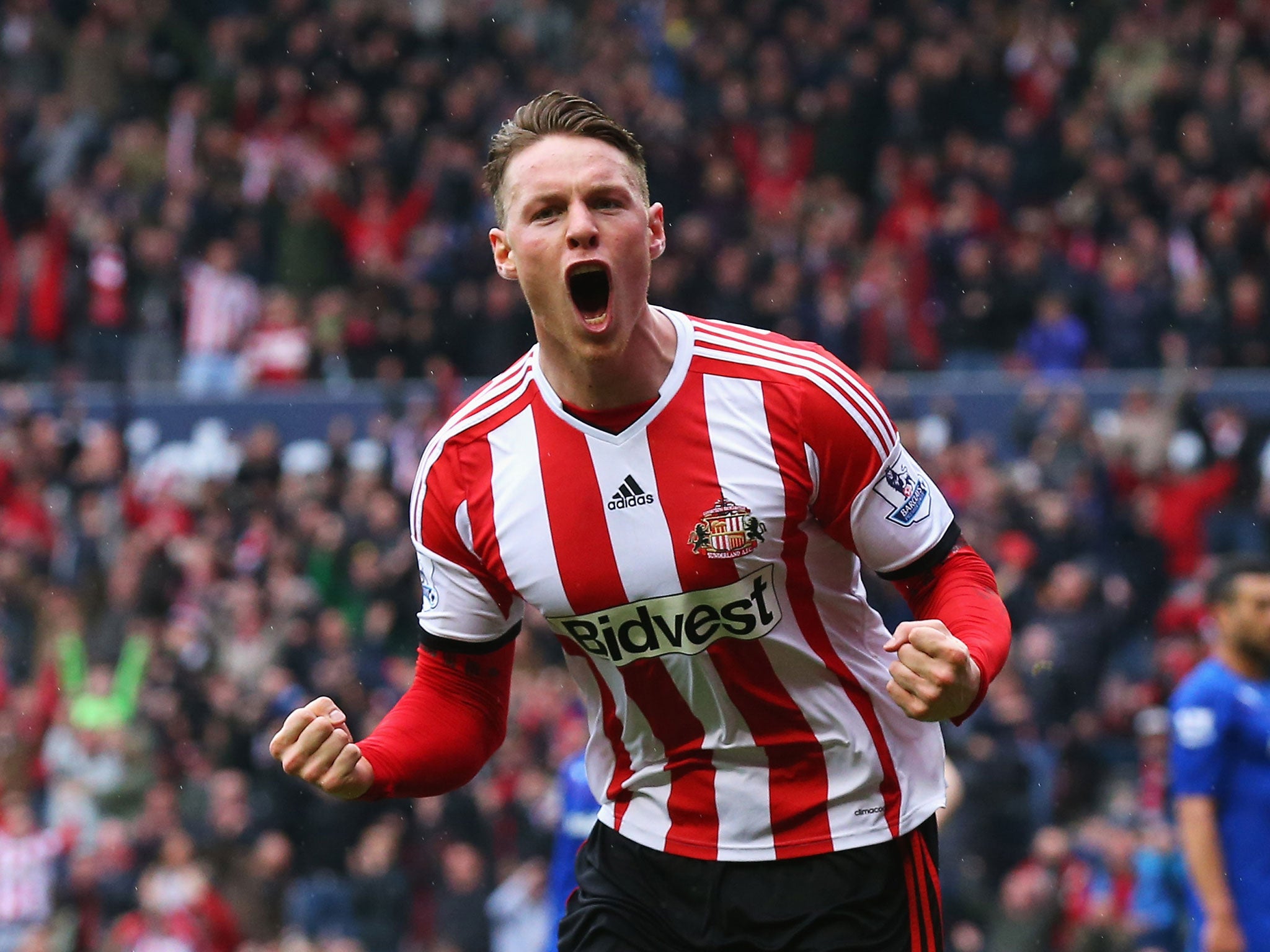 Connor Wickham celebrates after scoring the Black Cat's opening goal