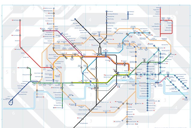 This is how the tube map will look during the strike