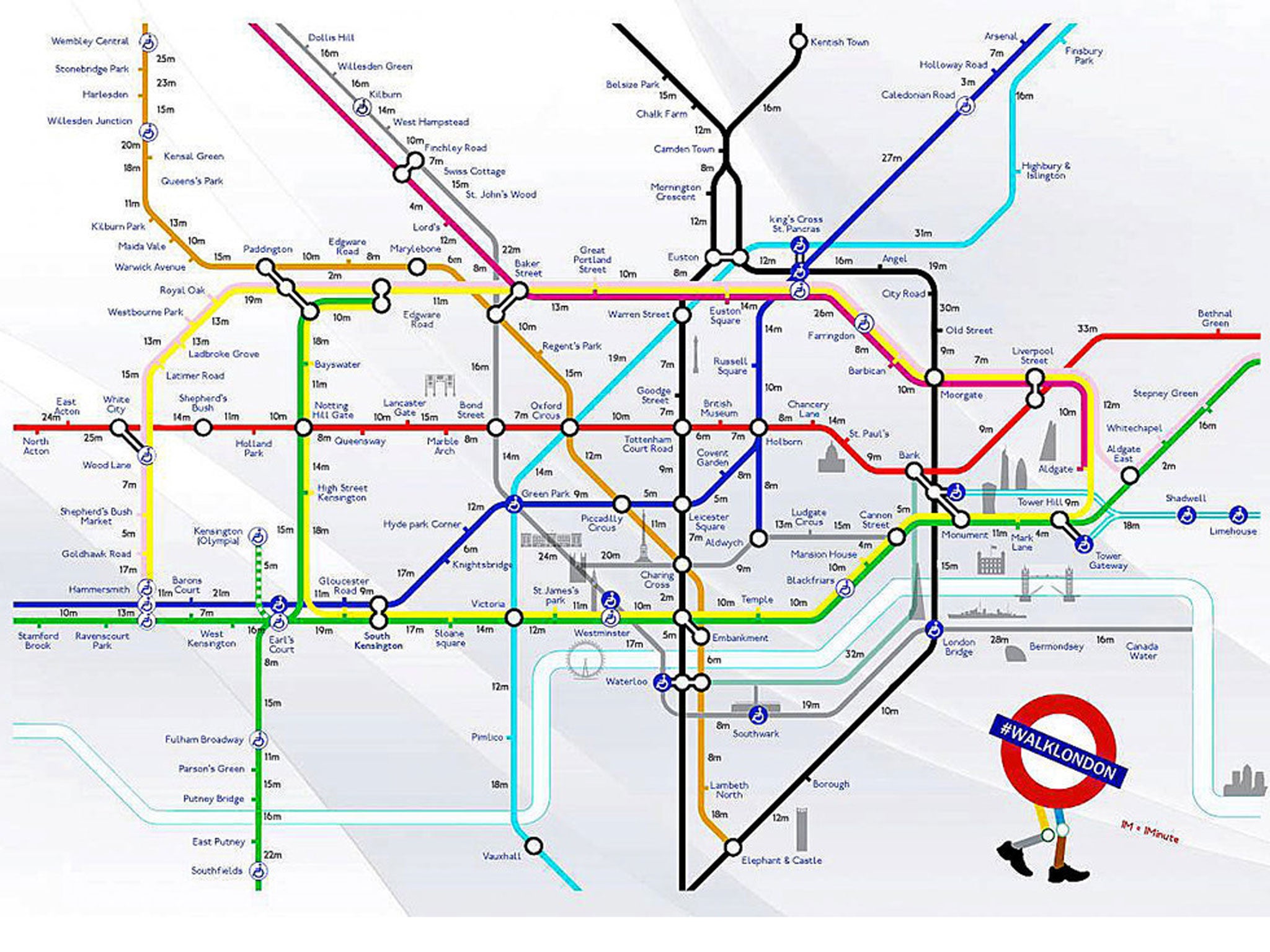 Tube strike walking map: Avoid Underground chaos with this useful guide ...