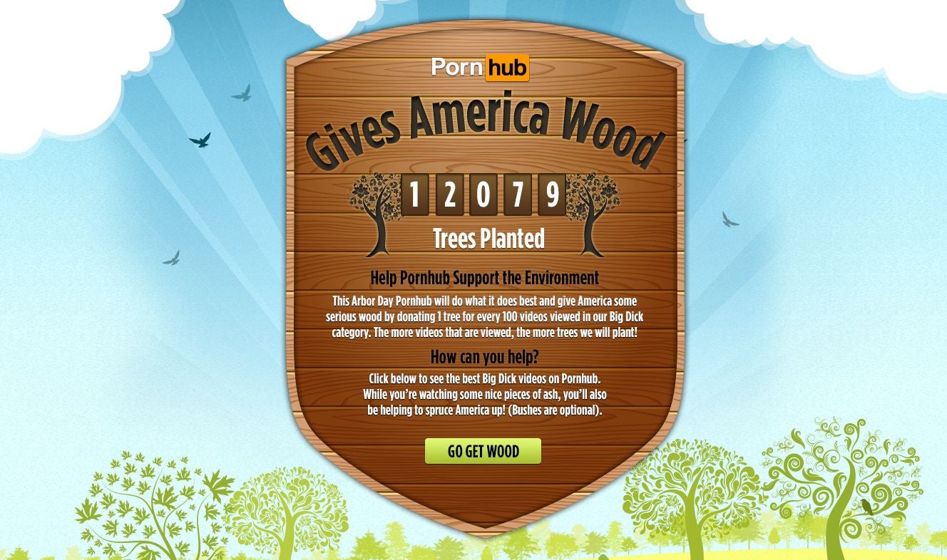 Pornhub promises to plant a tree for every 100 videos ...