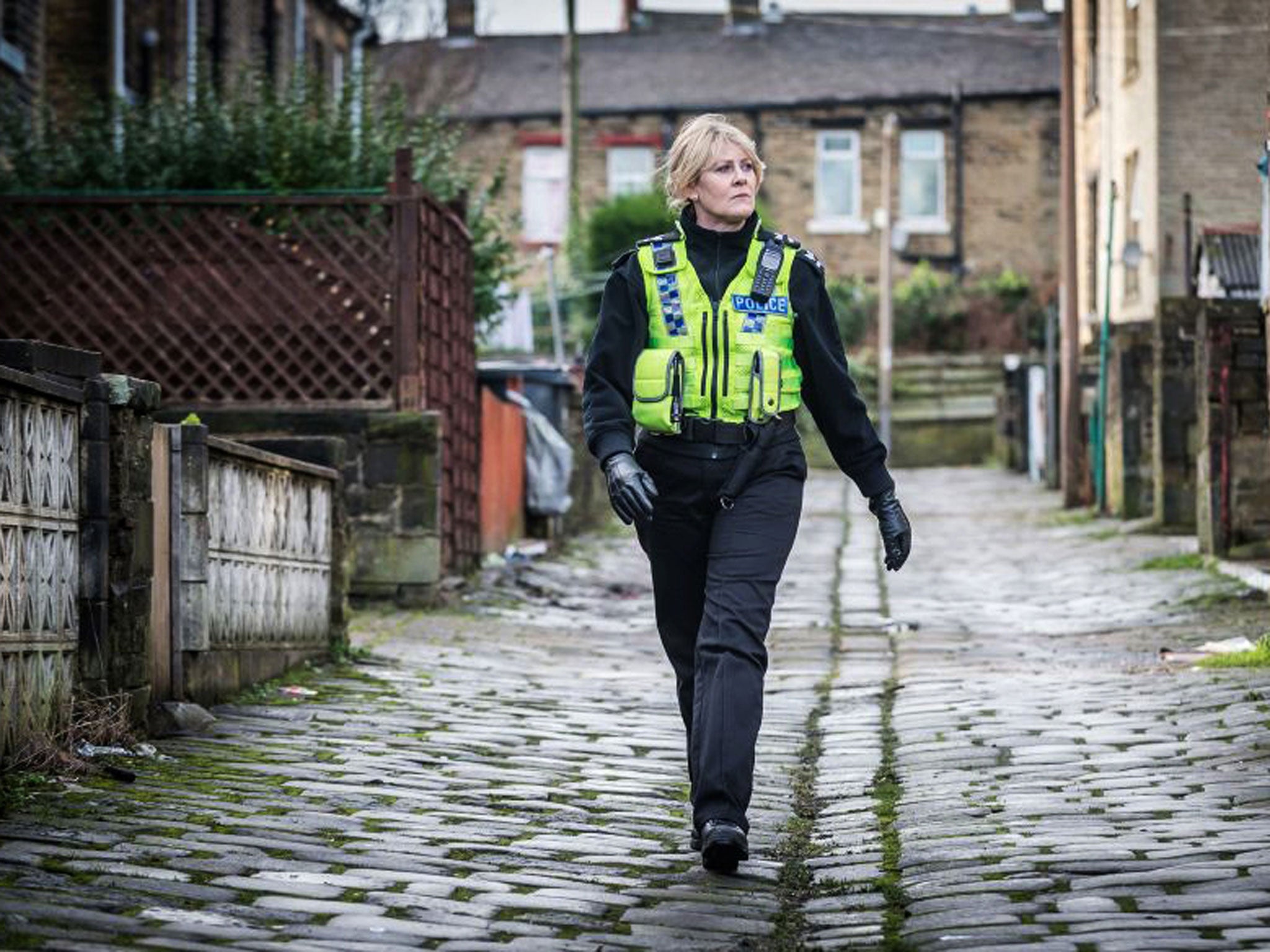 An arresting performance: Sarah Lancashire in 'Happy Valley'