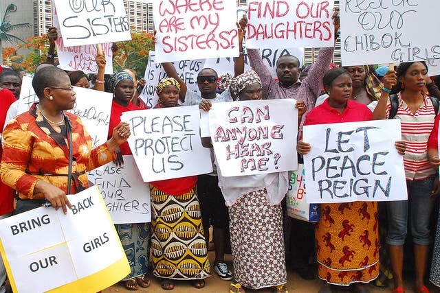 A march by women and mothers of the kidnapped girls of Chibok in Abuja