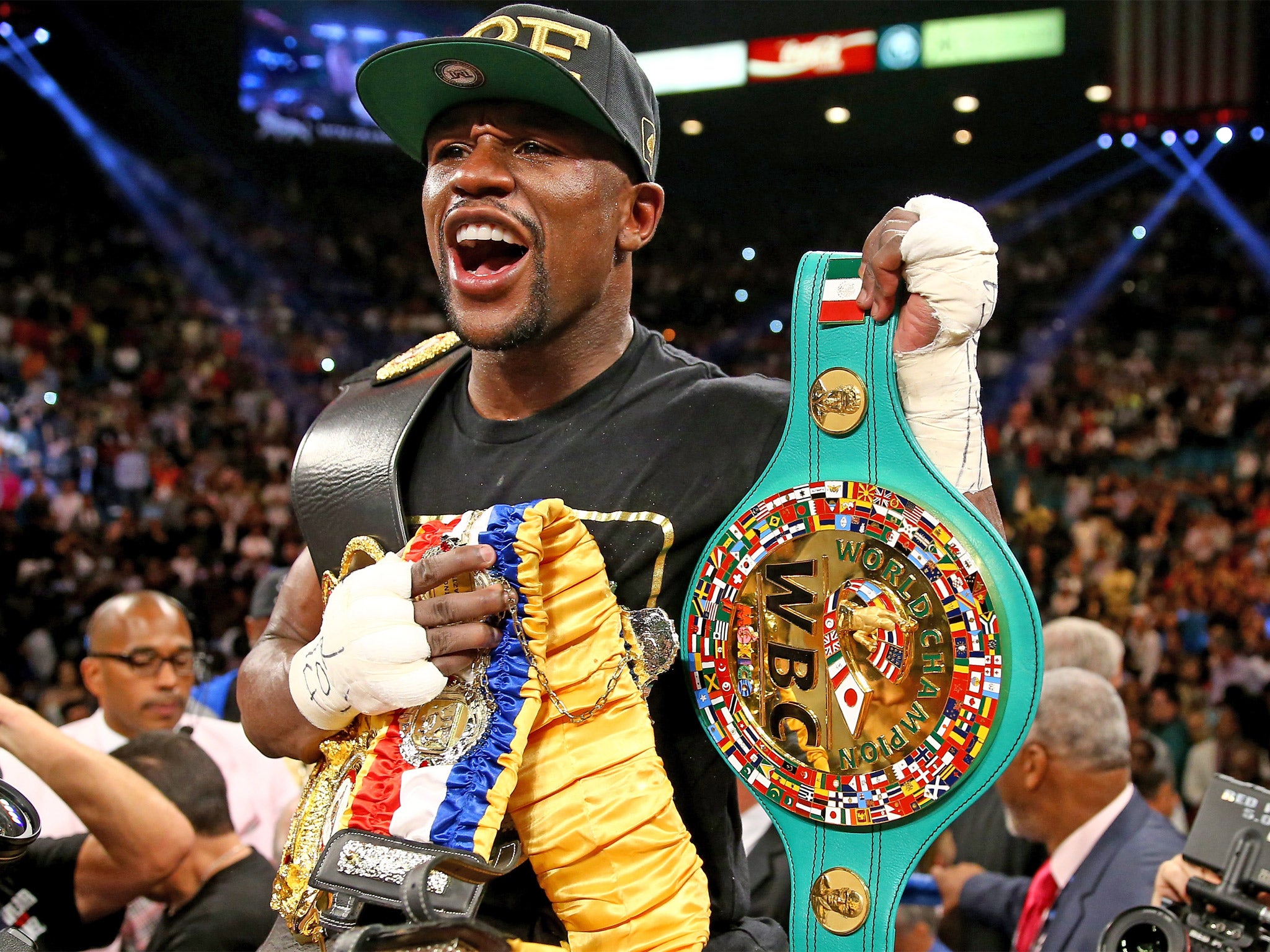 Floyd Mayweather faces Marcos Maidana in Las Vegas on Saturday, his 46th pro fight