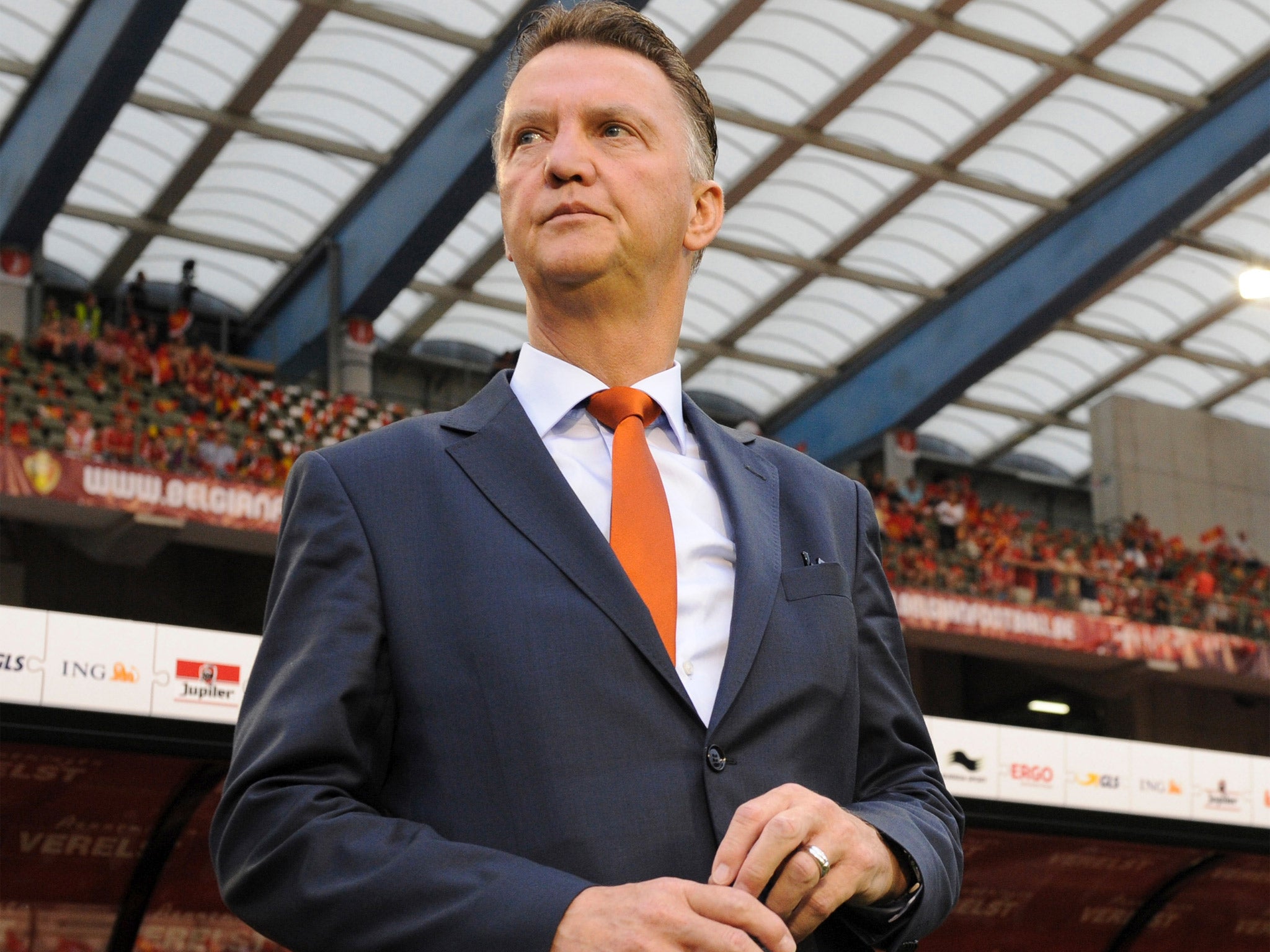 The Dutch FA does not want Louis van Gaal to be distracted by club matters before the World Cup