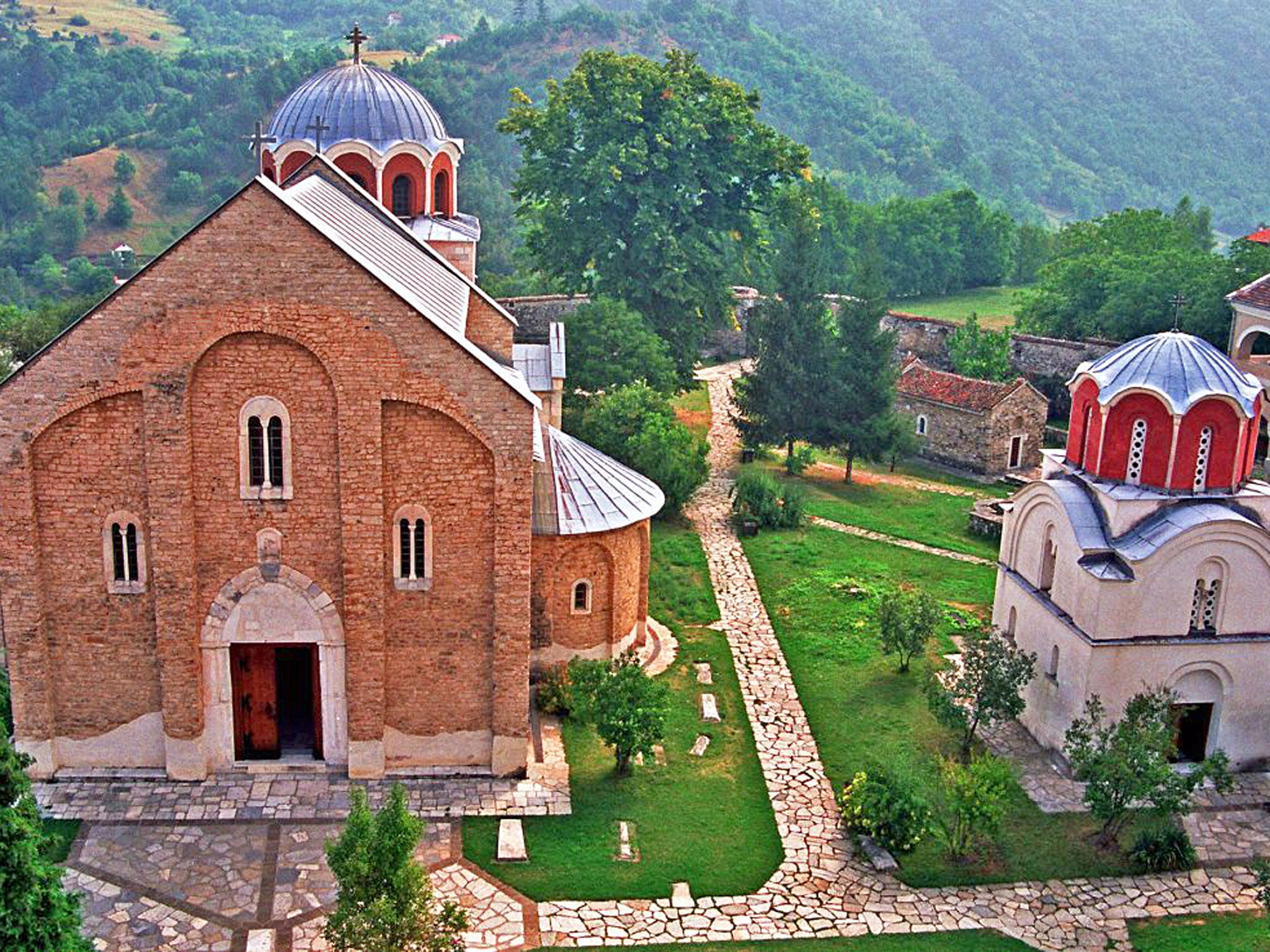 The monastery at Studenica is a world heritage site