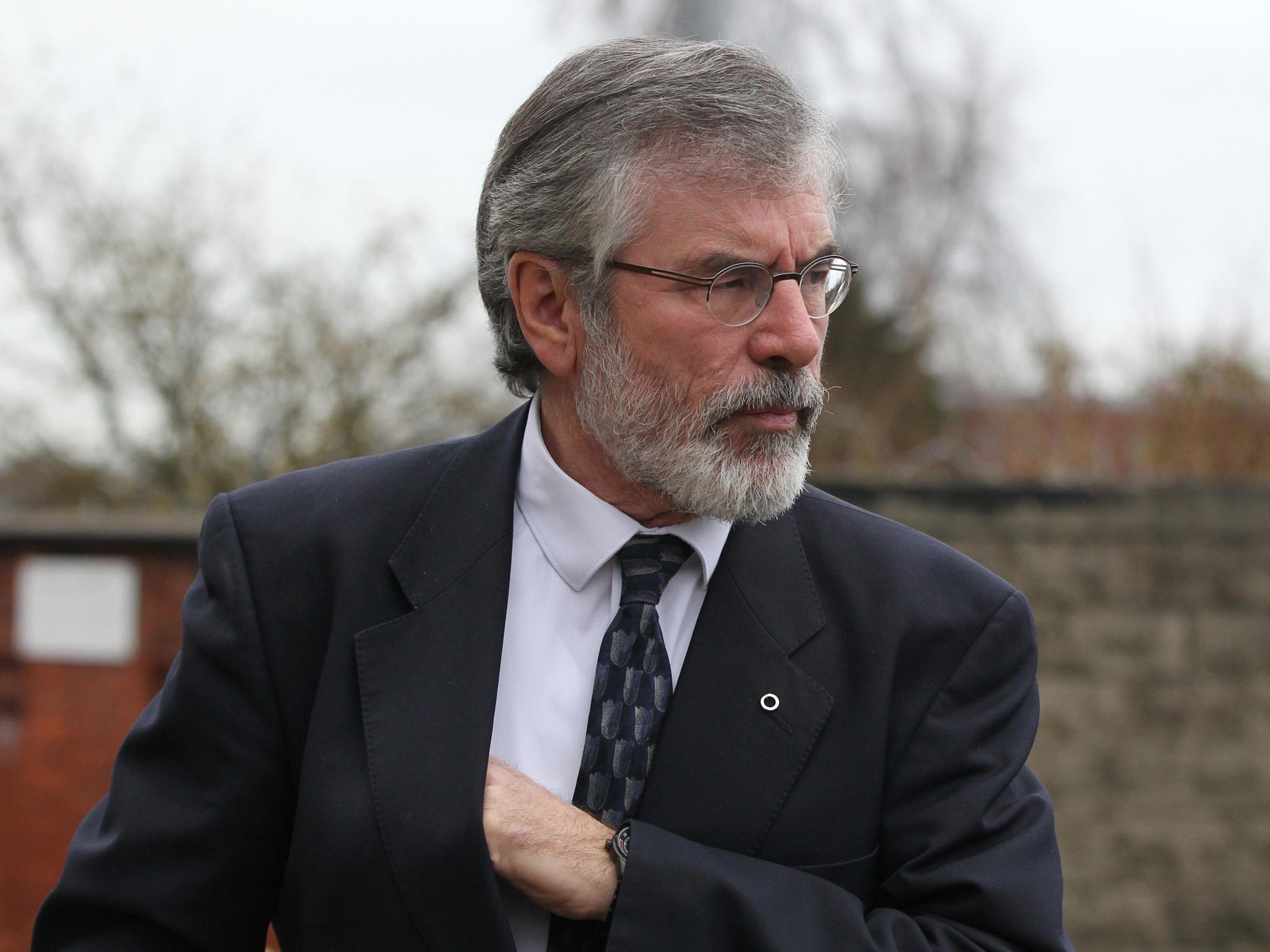 Sinn Fein President Gerry Adams, part of his stance was a refusal not to condemn or disavow the IRA