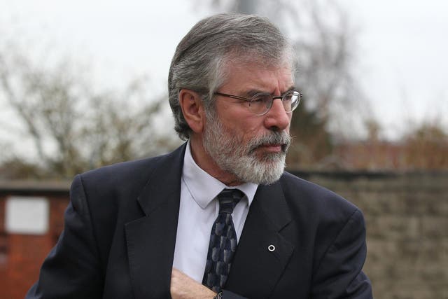Sinn Fein President Gerry Adams, part of his stance was a refusal not to condemn or disavow the IRA