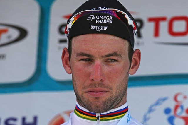 Cavendish had racked up three wins in the first four days and his Omega Pharma-QuickStep team appeared to have him in position for another, but Cannondale’s Viviani timed his run perfectly as the Italian raced away to beat Cavendish
