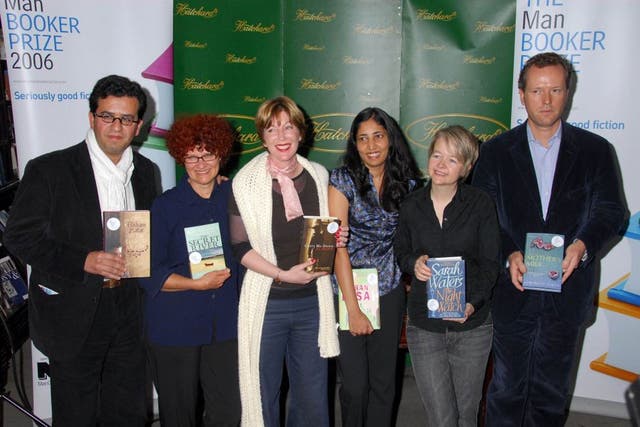 Parallels: Hisham Matar, Kate Grenville, MJ Hyland, Kiran Desai, Sarah Waters and Edward St Aubyn at the Man Booker Prize shortlist announcement in 2006