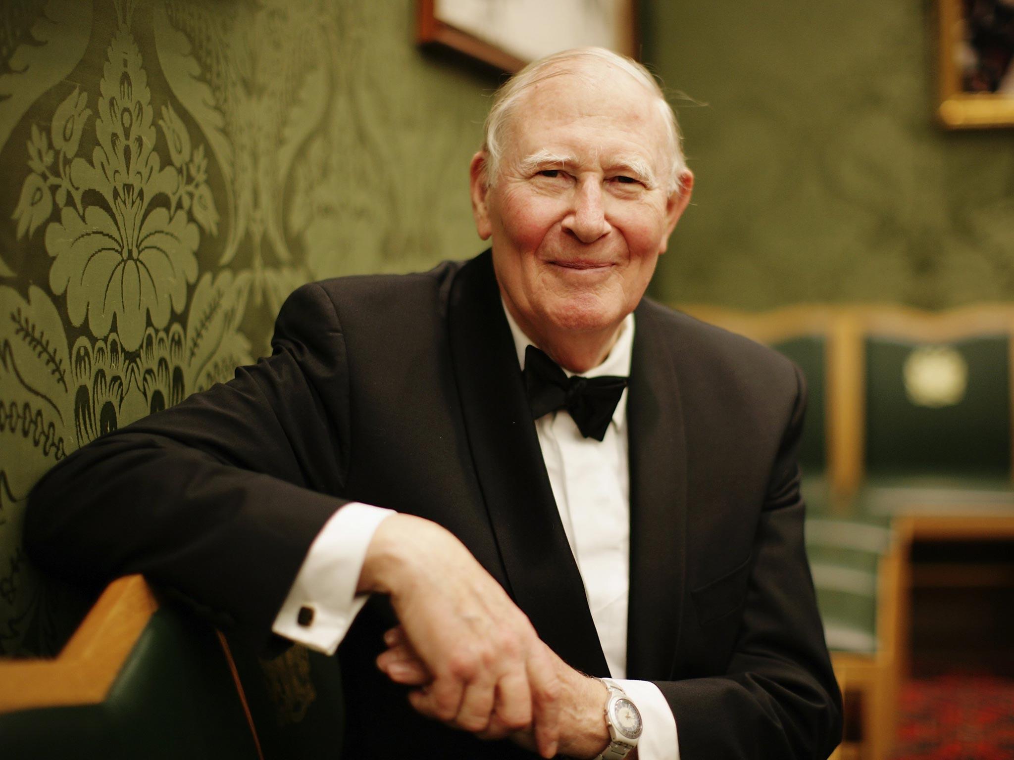 Sir Roger Bannister poses for a photograph while attending the Morgan Stanley Great Britons Awards 2006 at the Guildhall on January 18, 2007 in London, England.