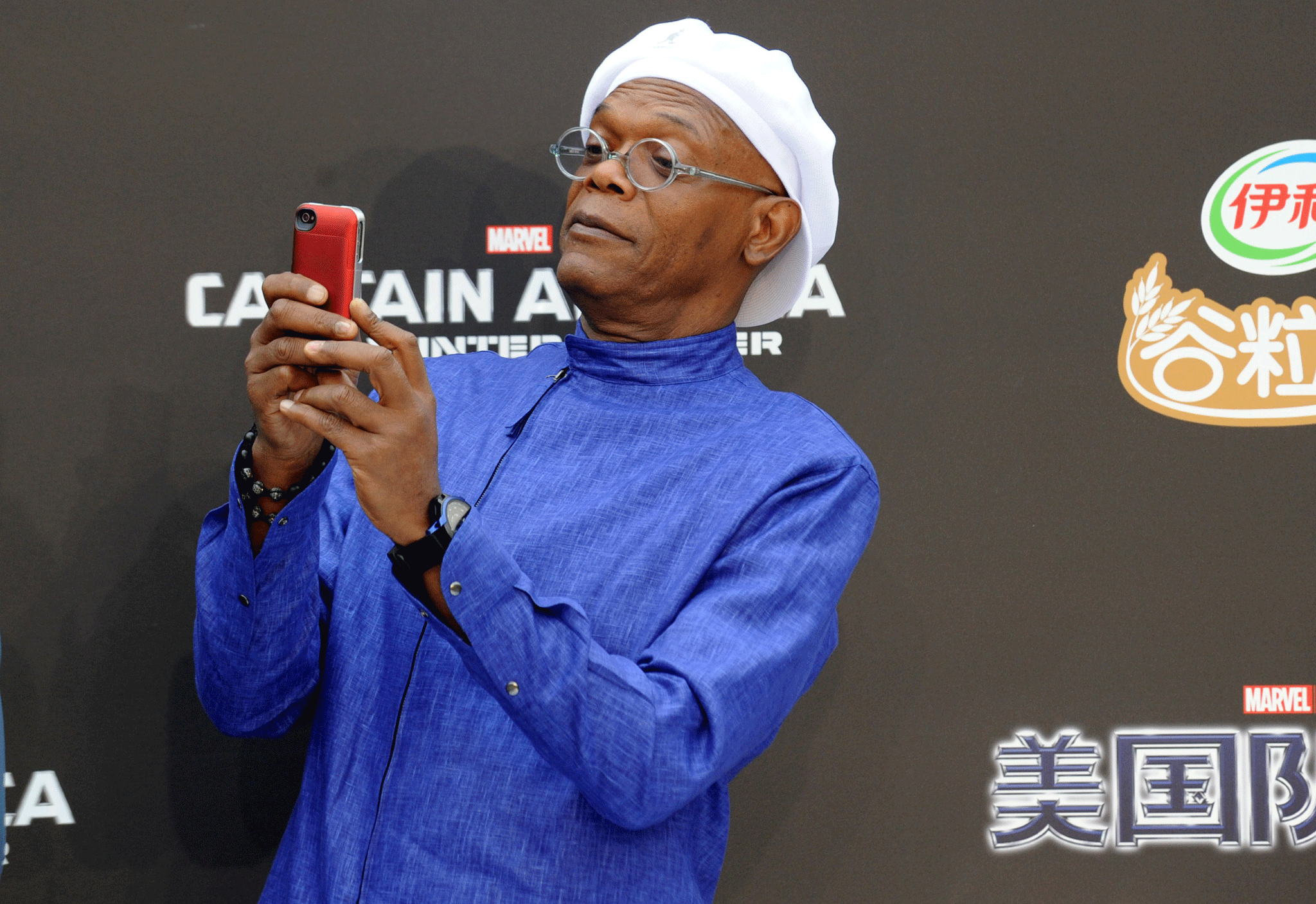 Samuel L Jackson got inventive with his answers during latest comic book movie promo tour