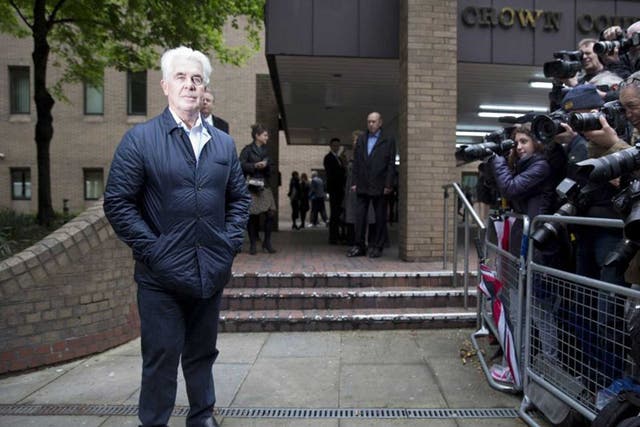Max Clifford outside court