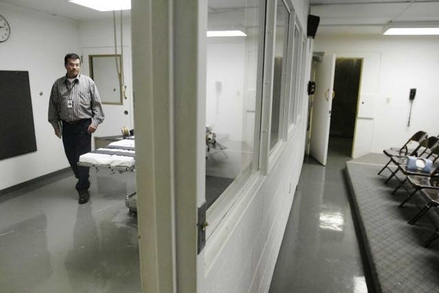 Death watch: The execution chamber and anteroom at Oklahoma State Penitentiary