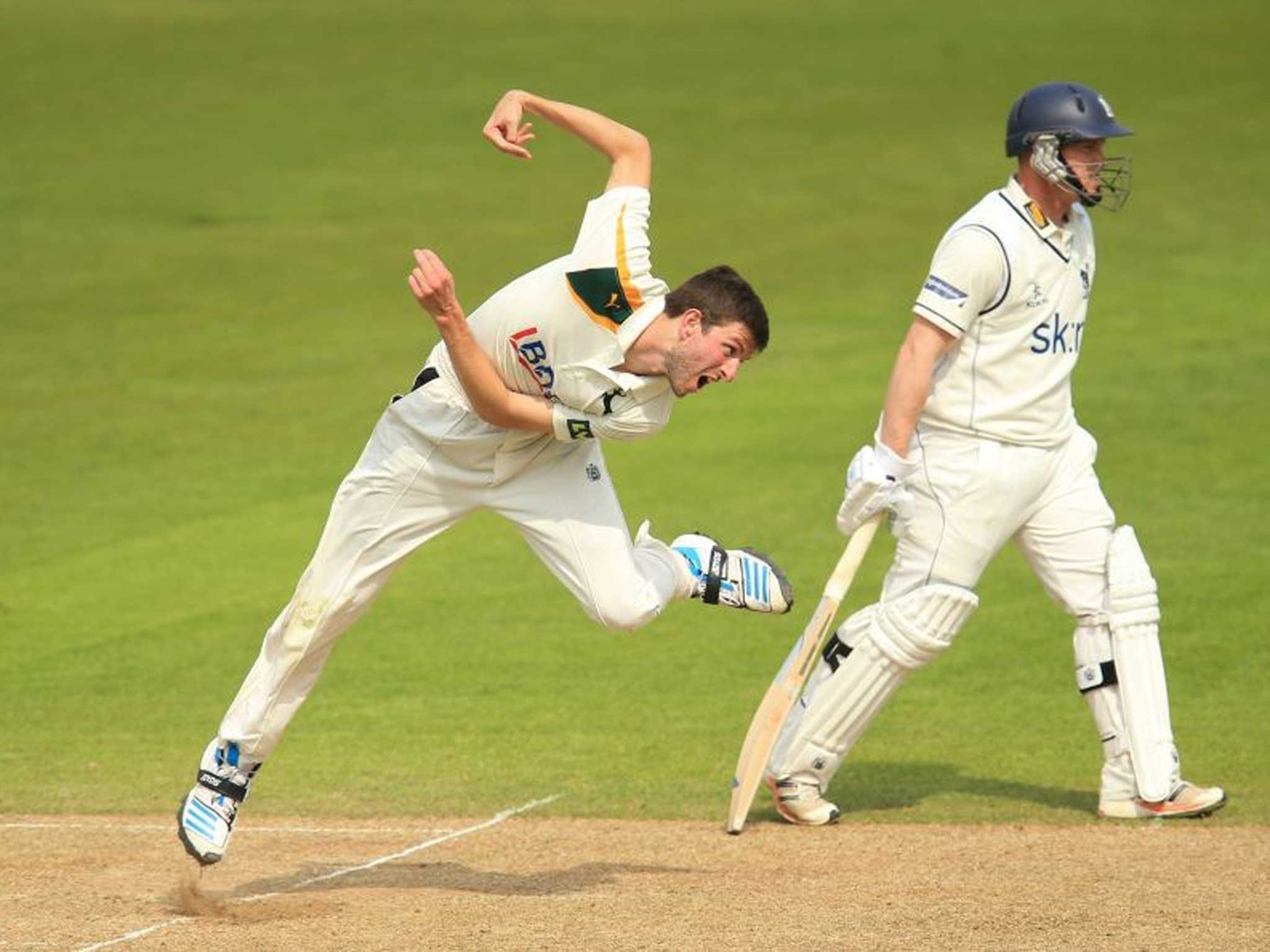 Action man: Left-arm seamer Gurney has just been called up by England