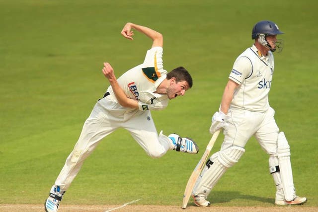 Action man: Left-arm seamer Gurney has just been called up by England