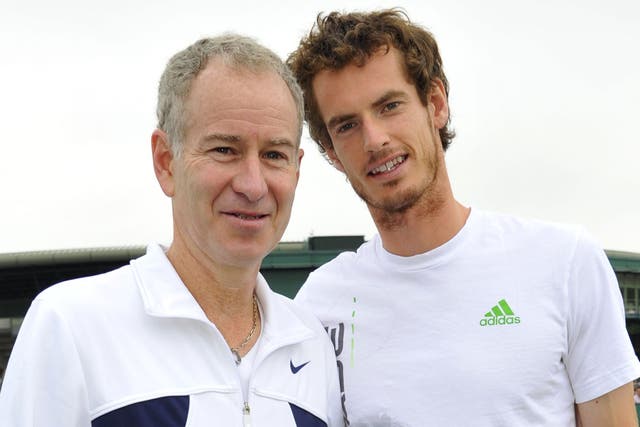 John McEnroe and Andy Murray pictured in 2011