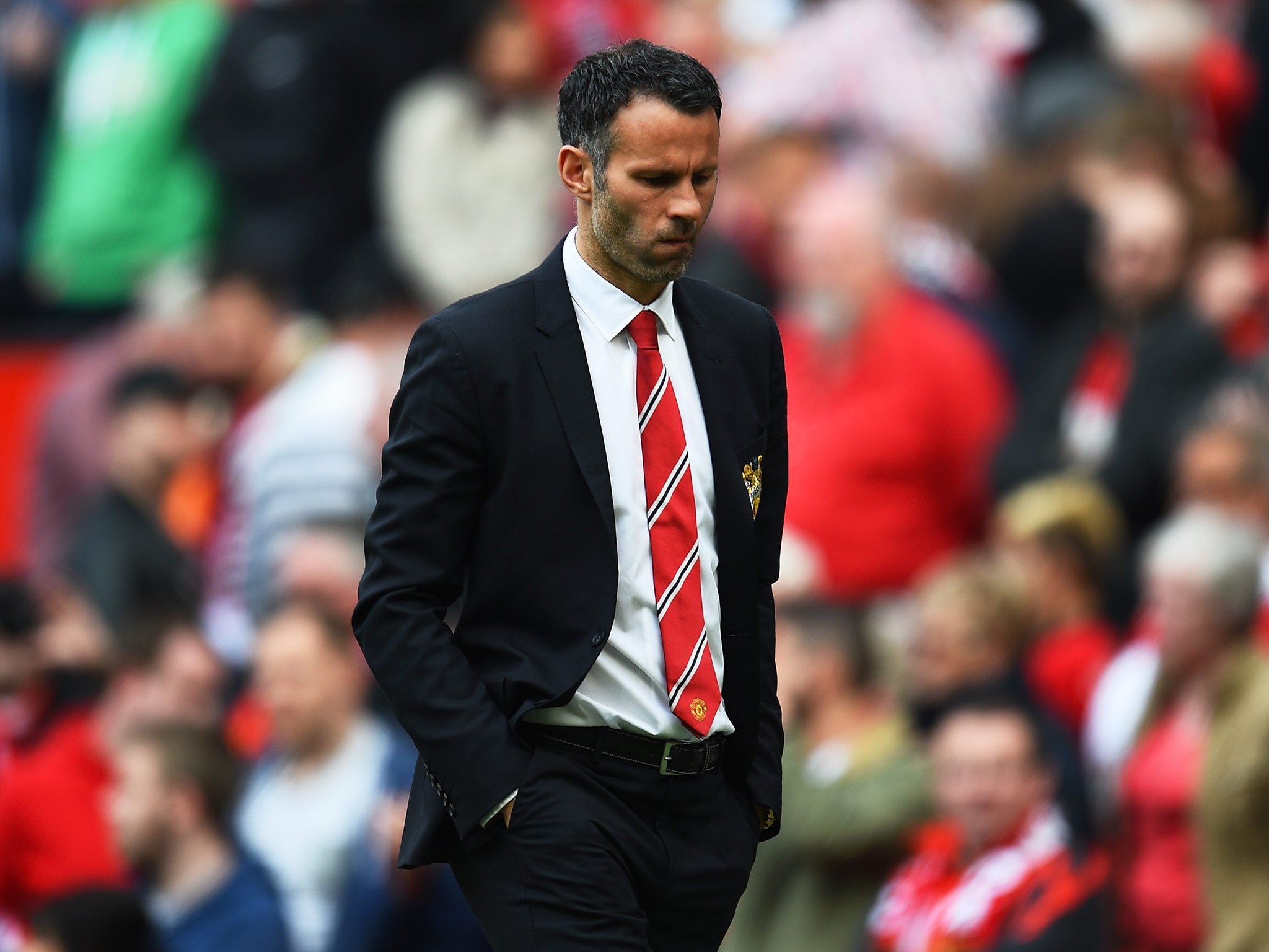 Ryan Giggs pictured after Manchester United's 1-0 defeat to Sunderland at Old Trafford