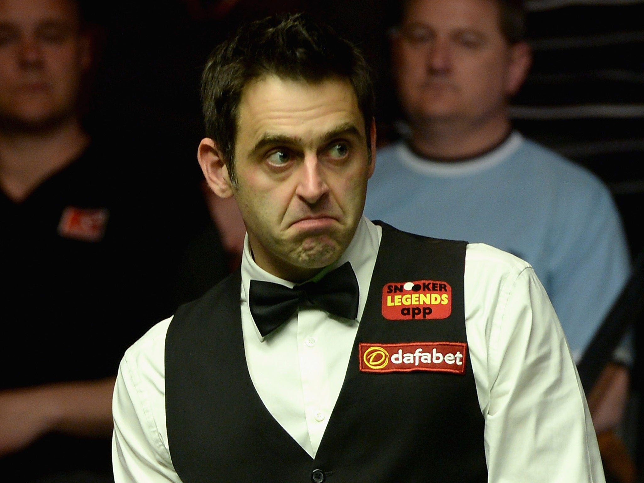 Ronnie O'Sullivan pictured during the Snooker World Championship