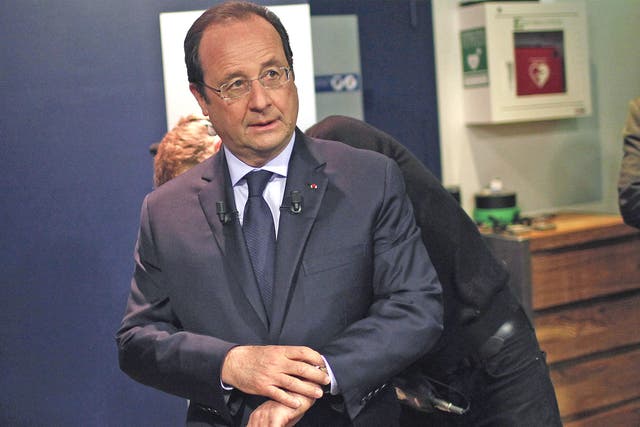 François Hollande faced an hour of questions at BFM TV