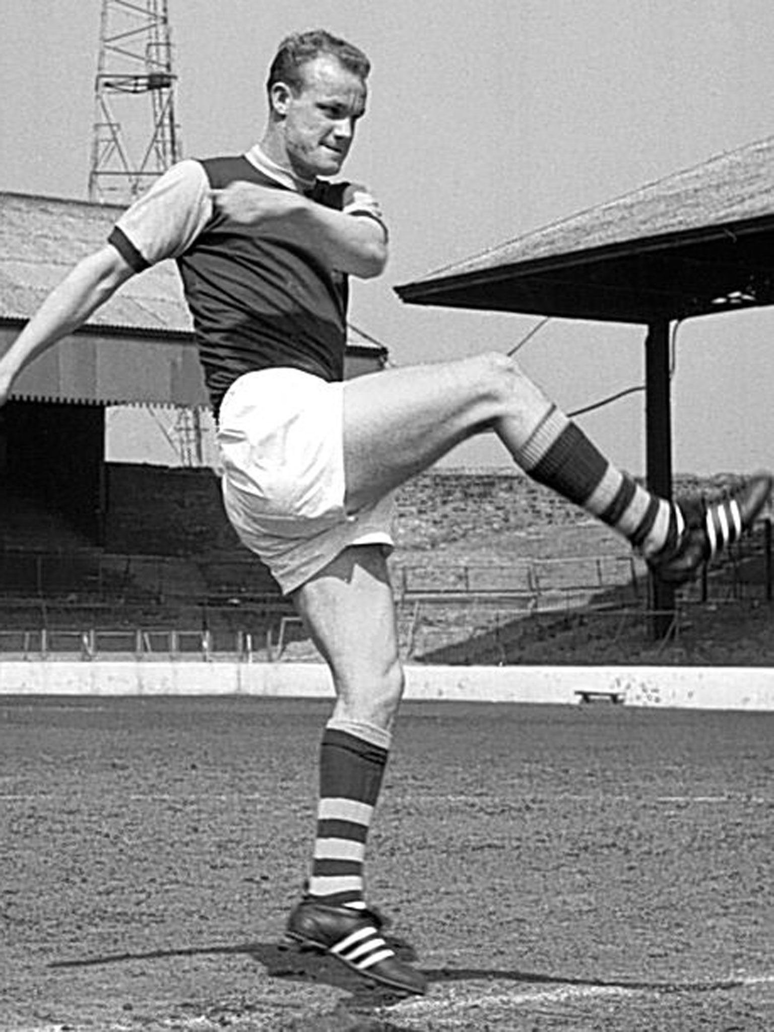 Harris in May 1962, the month Burnley came close to a League and Cup double
