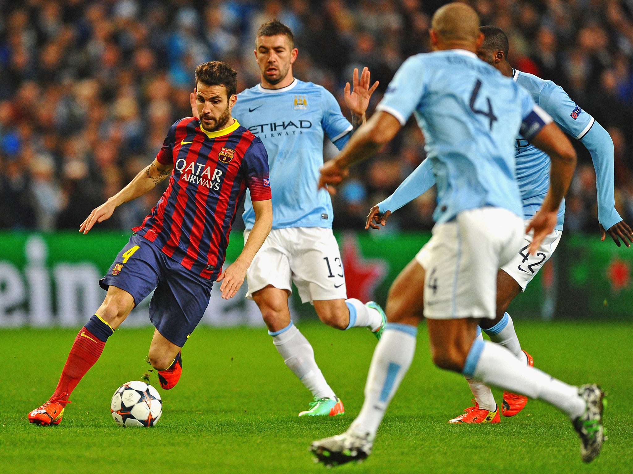 Cesc Fabregas could be a target for Manchester City, as he is classed as home-grown from his Arsenal days