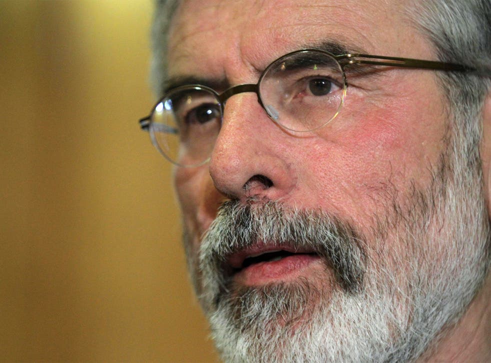 Gerry Adams was freed by Northern Ireland police after four days of questioning