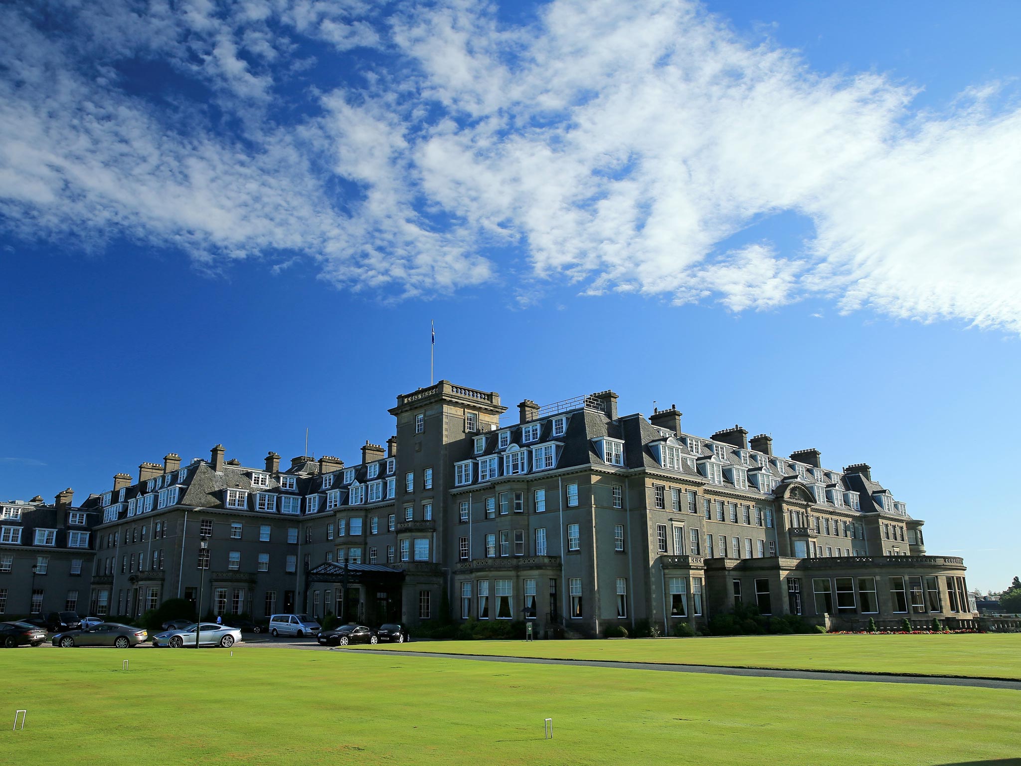 Gleneagles Hotel in Perthshire, the venue of the
JPMorgan pensions conference attended by David
Willetts