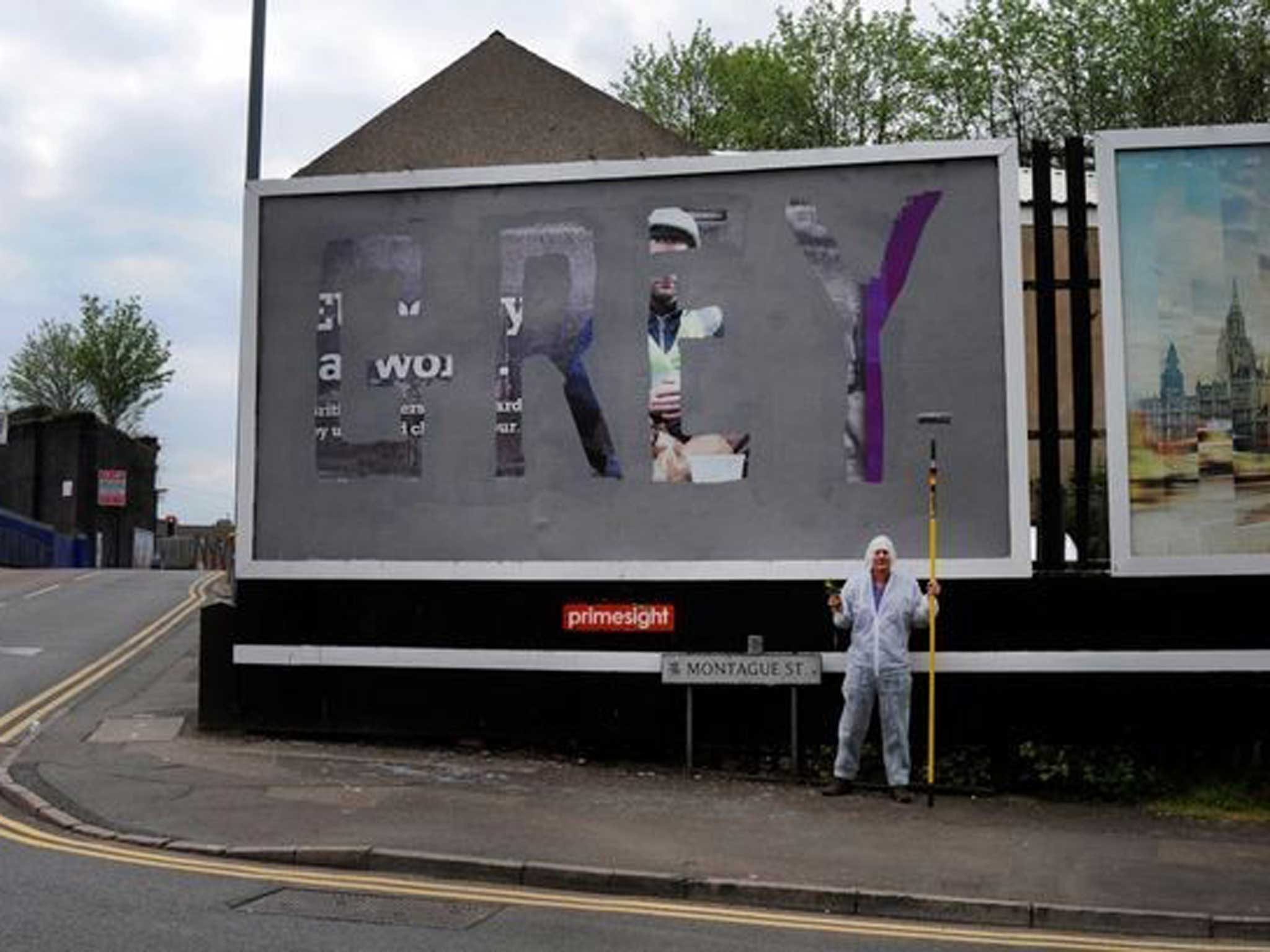 Drummond defaced a UKIP poster in Birmingham