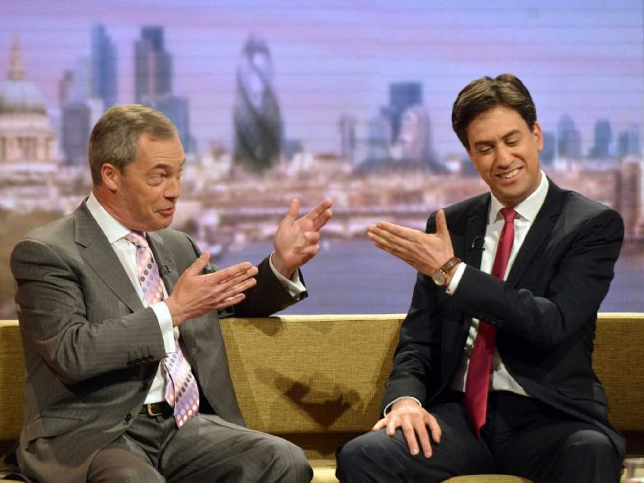Nigel Farage challenged Ed Miliband to a debate ahead of those already agreed for the general election campaign