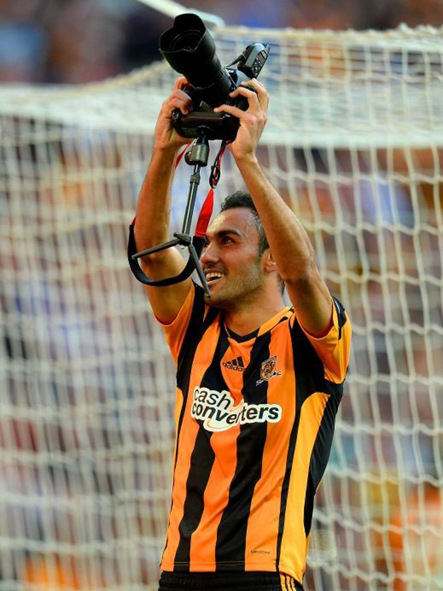 Point and shoot: Ahmed El-Mohamady shows how effective he can be as a photographer