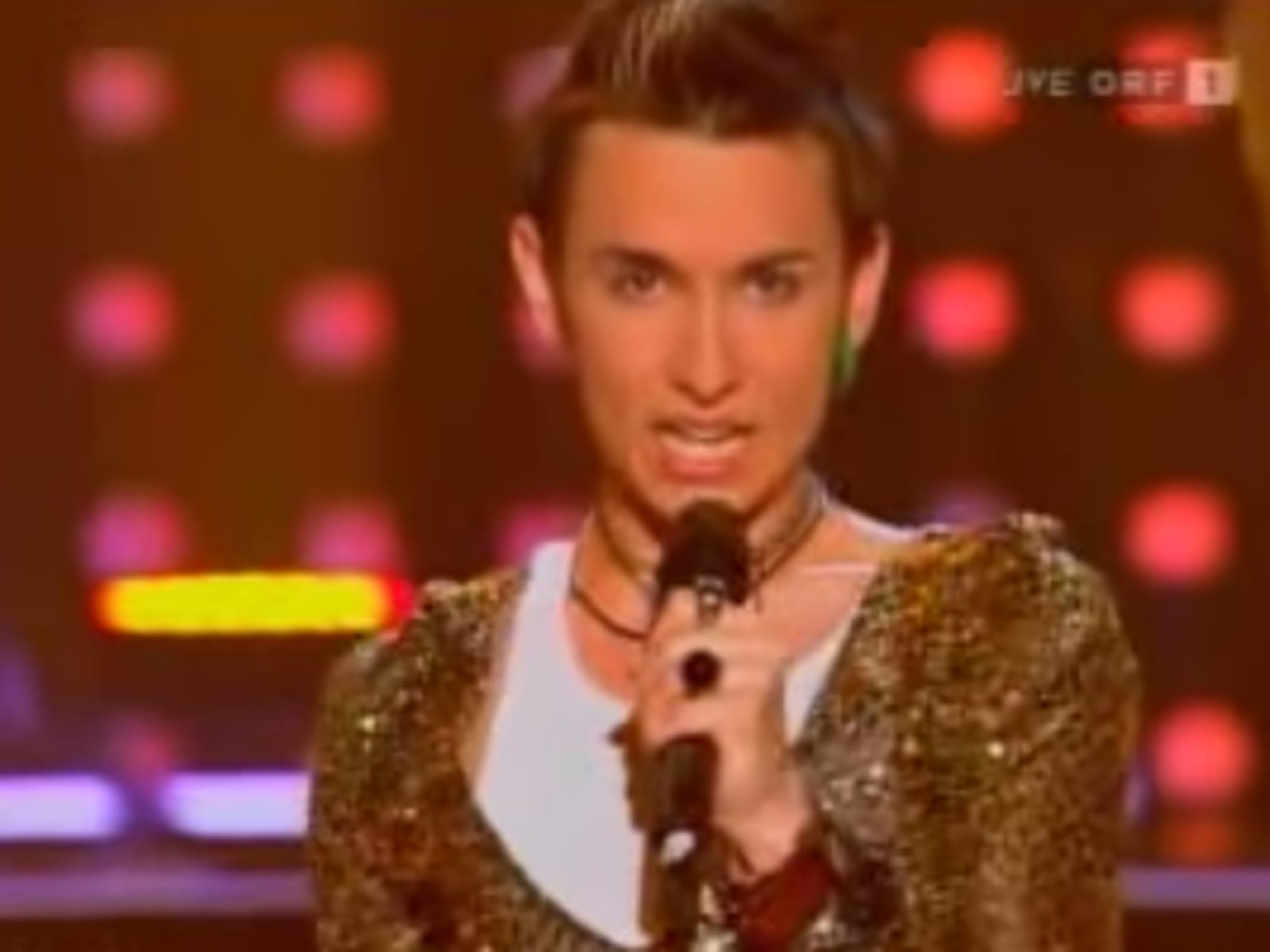 Before Conchita Wurst and Eurovision glory Tom Neuwirth was performing as himself on Austrian talent shows
