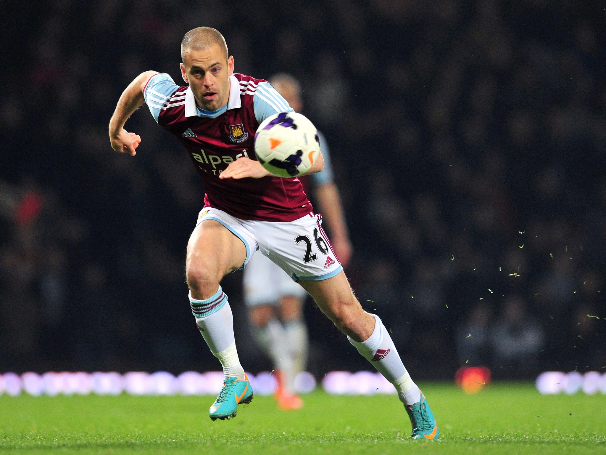 Joe Cole – 5: On for Diame on what could be his left appearance as a West Ham United player.