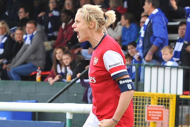 Kelly Smith’s two strikes helped Arsenal to victory