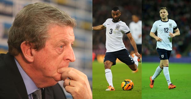 Roy Hodgson has chosen to include Luke Shaw in his England World Cup squad, meaning Ashley Cole has been left out