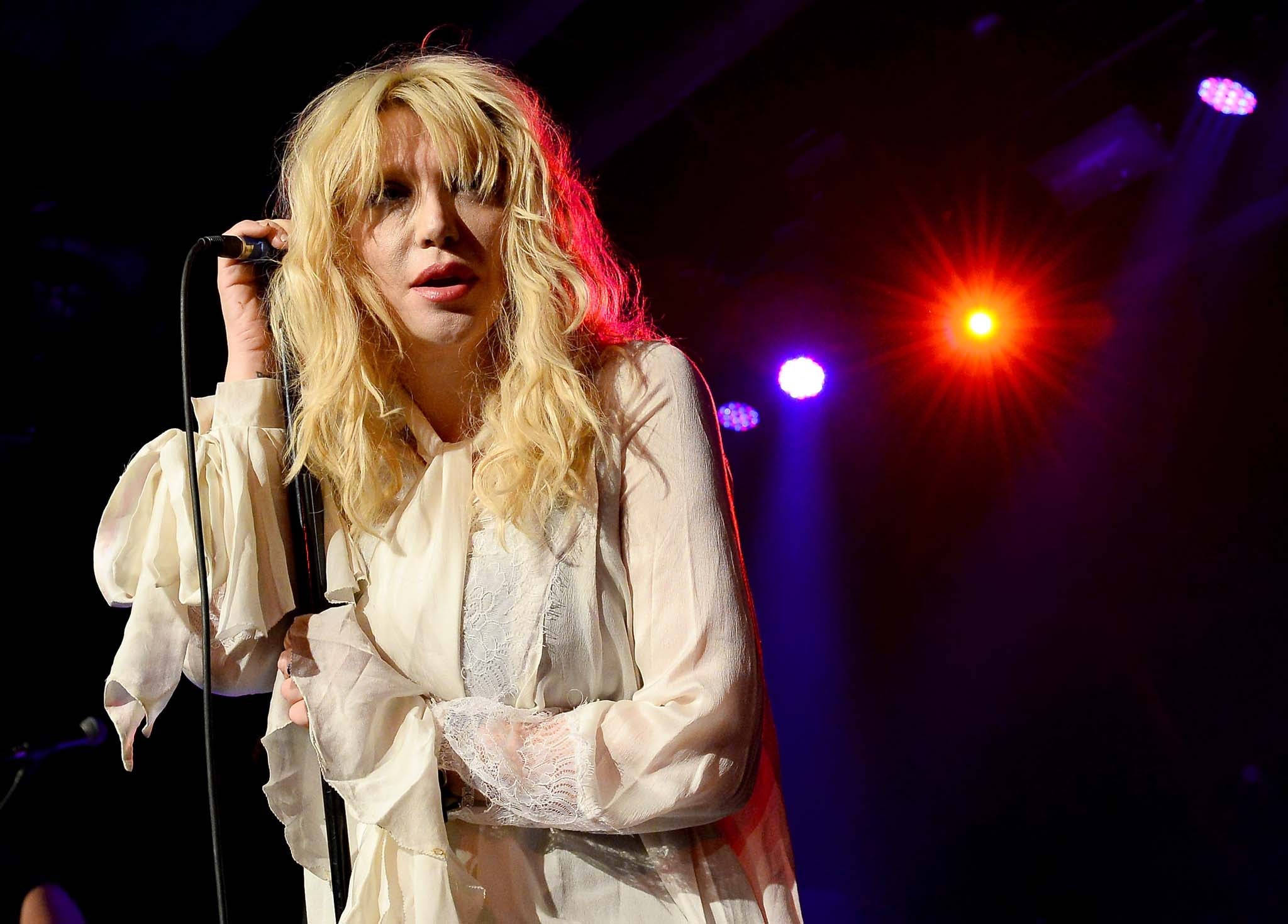Courtney Love performs on stage inside the Hard Rock Hotel & Casino