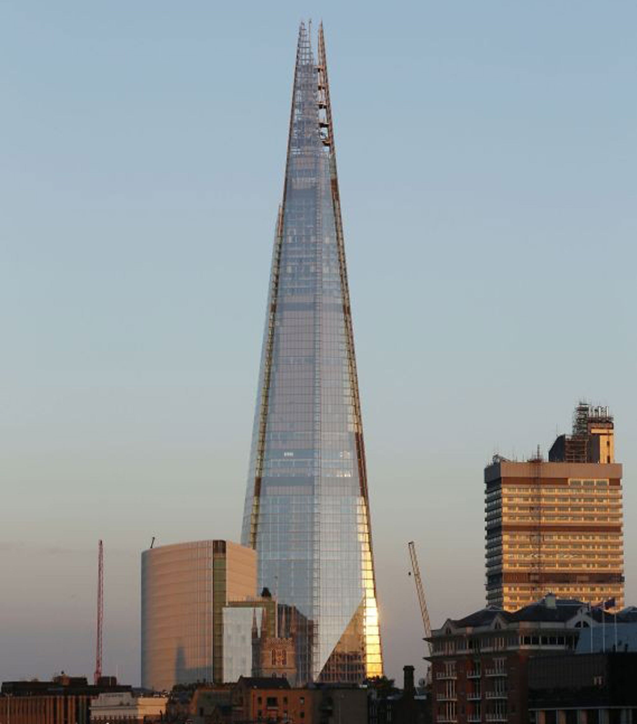 The Shangri-La hotel is housed on the 34th to 52nd floors of The Shard