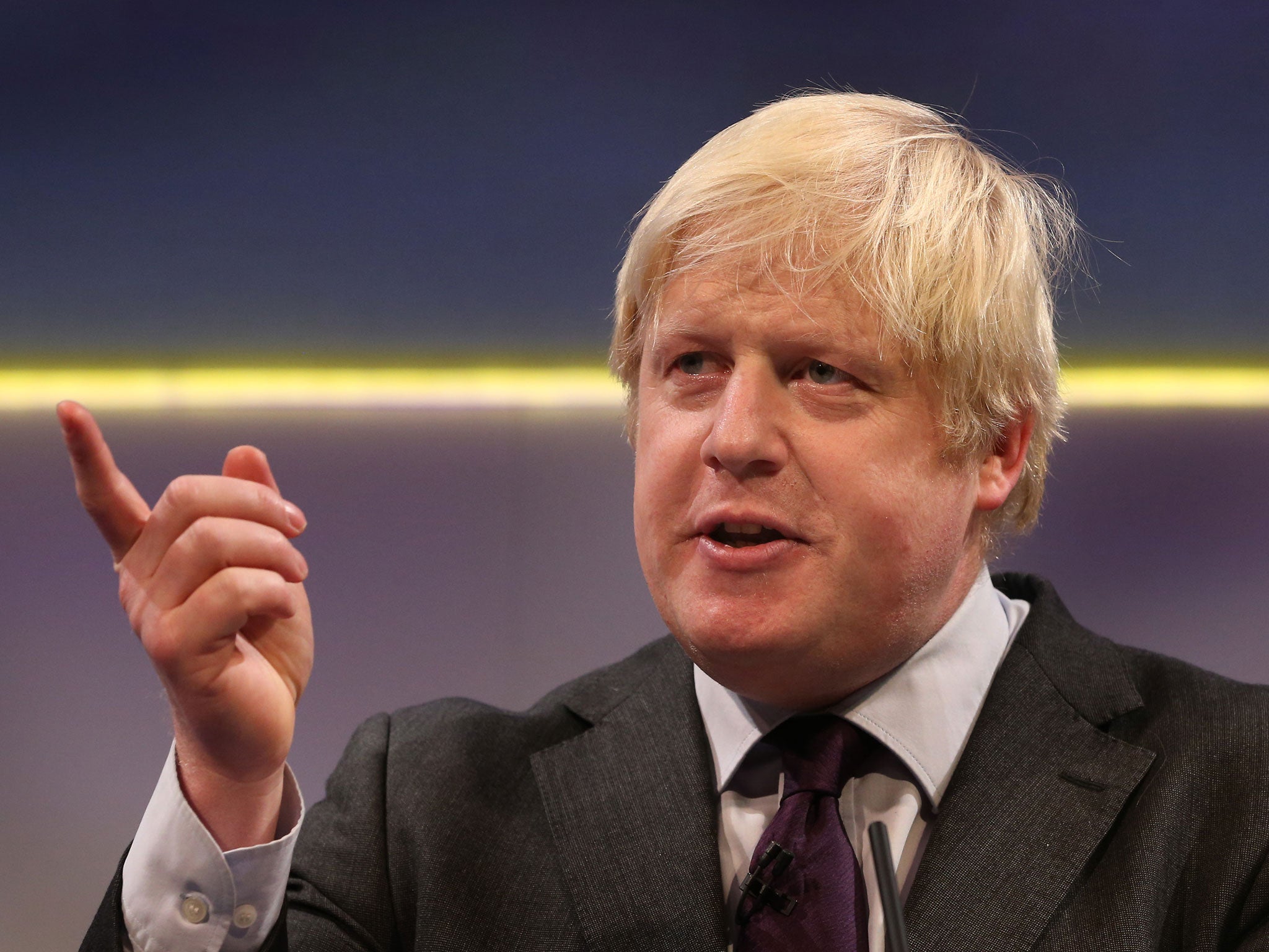 London Mayor Boris Johnson speaks at the Confederation of British Industry's (CBI) annual conference on November 19, 2012 in London, England. The United Kingdom's business leaders have gathered at The Grosvenor House Hotel for their yearly one day confere