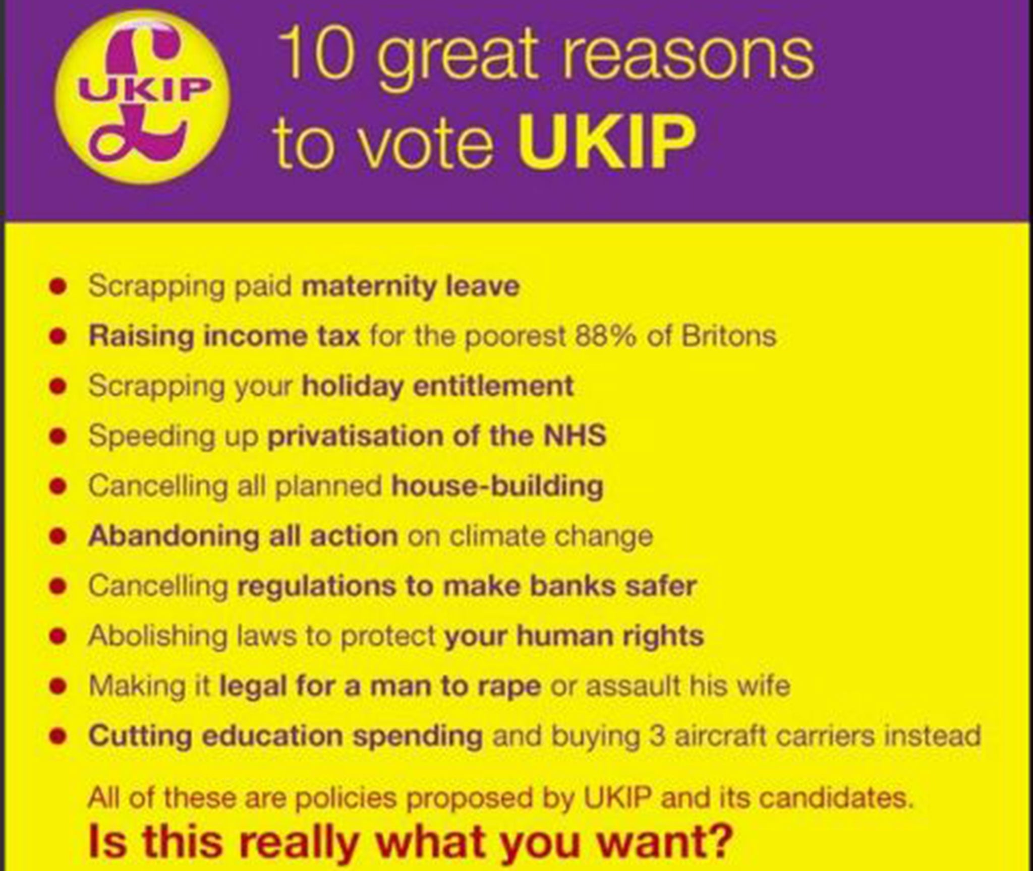 Michael Abberton posted a ‘mocked-up’ Ukip poster on his Twitter account