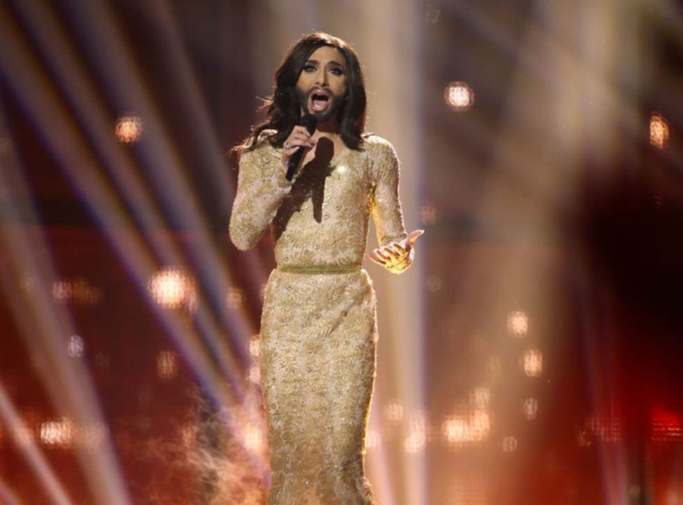Bearded drag singer Conchita Wurst attracted homophobic abuse