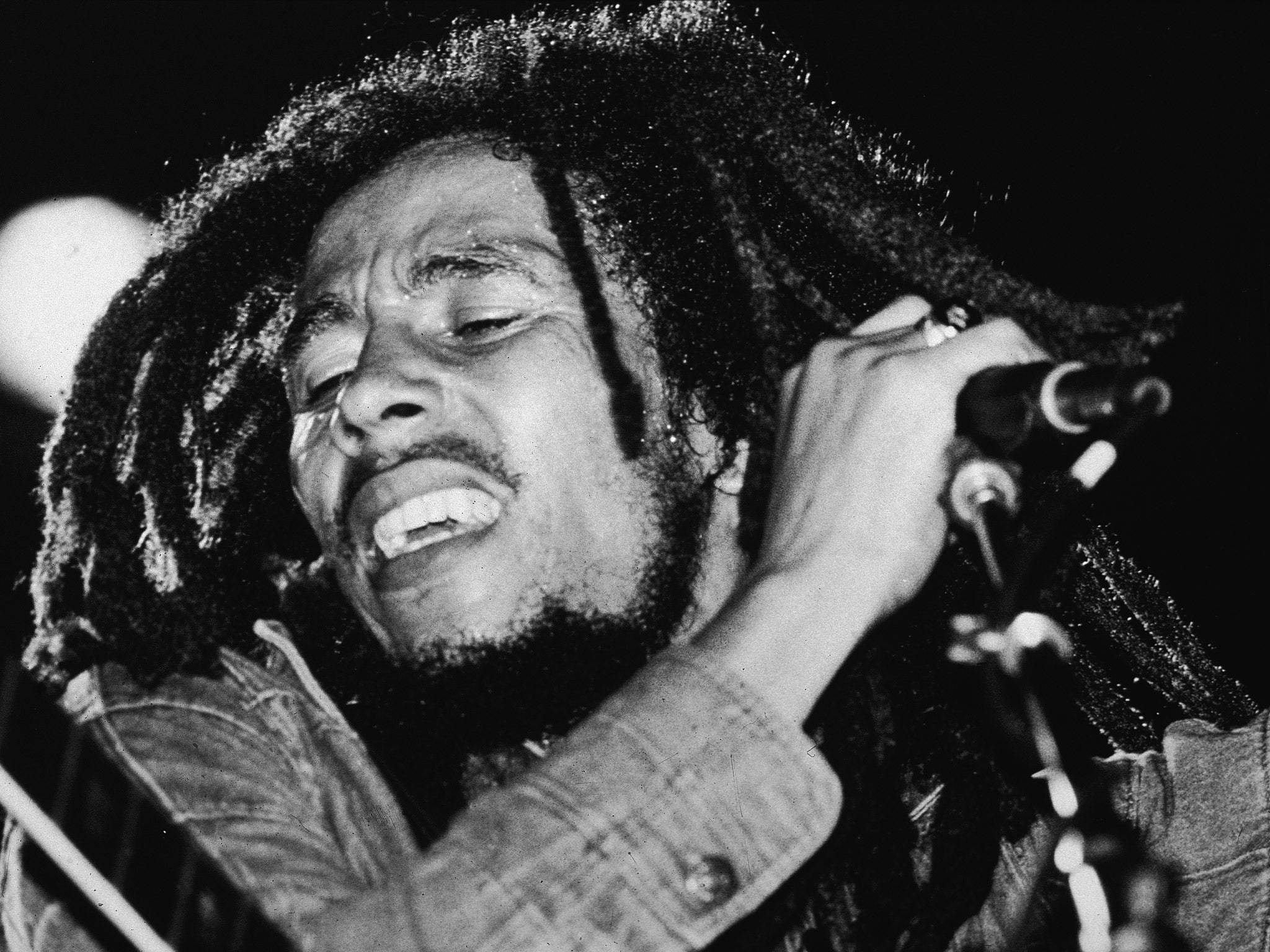 Bob Marley performing in 1978
