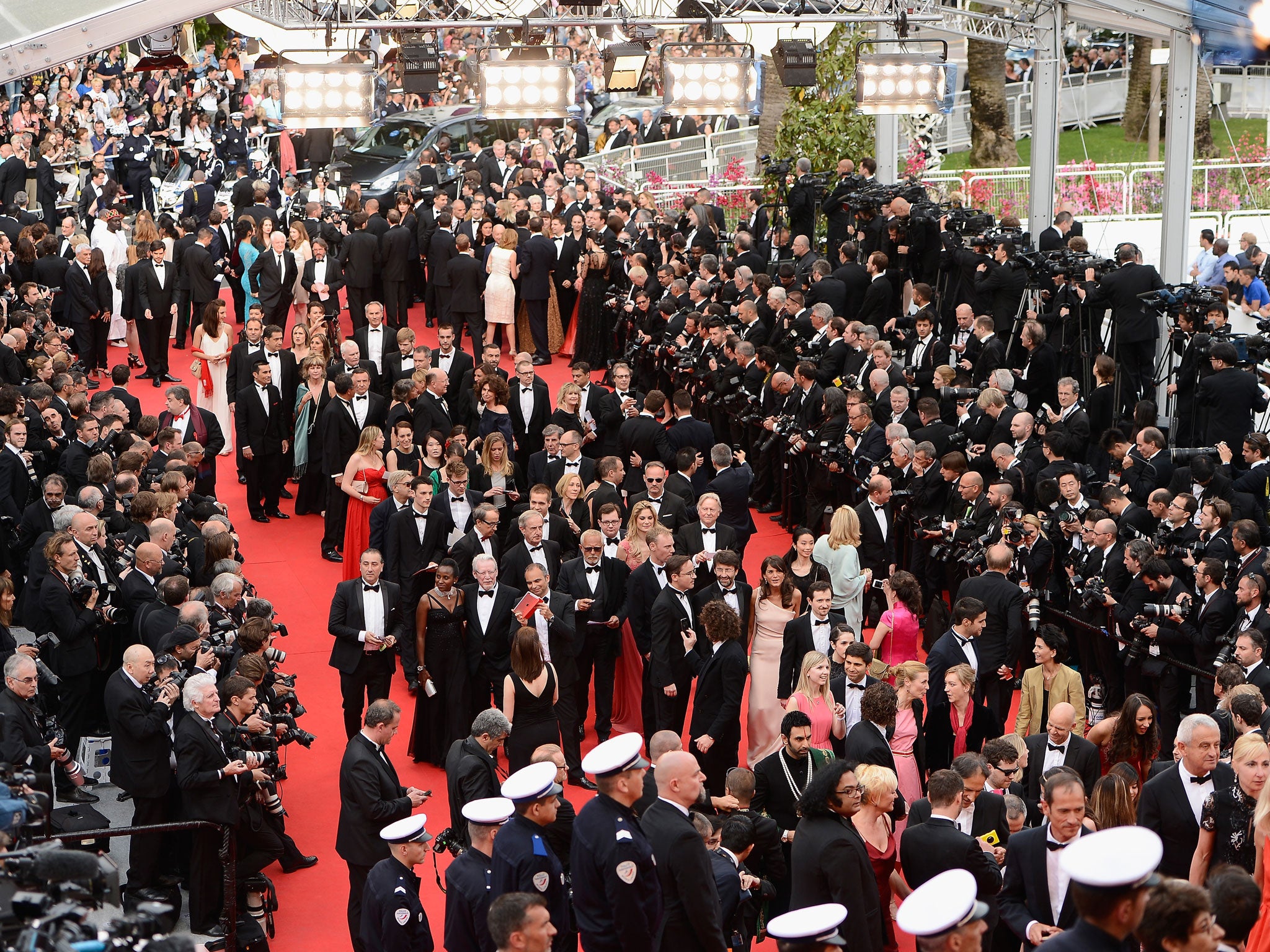 Film industry figures arrive on the Cannes Film Festival red carpet