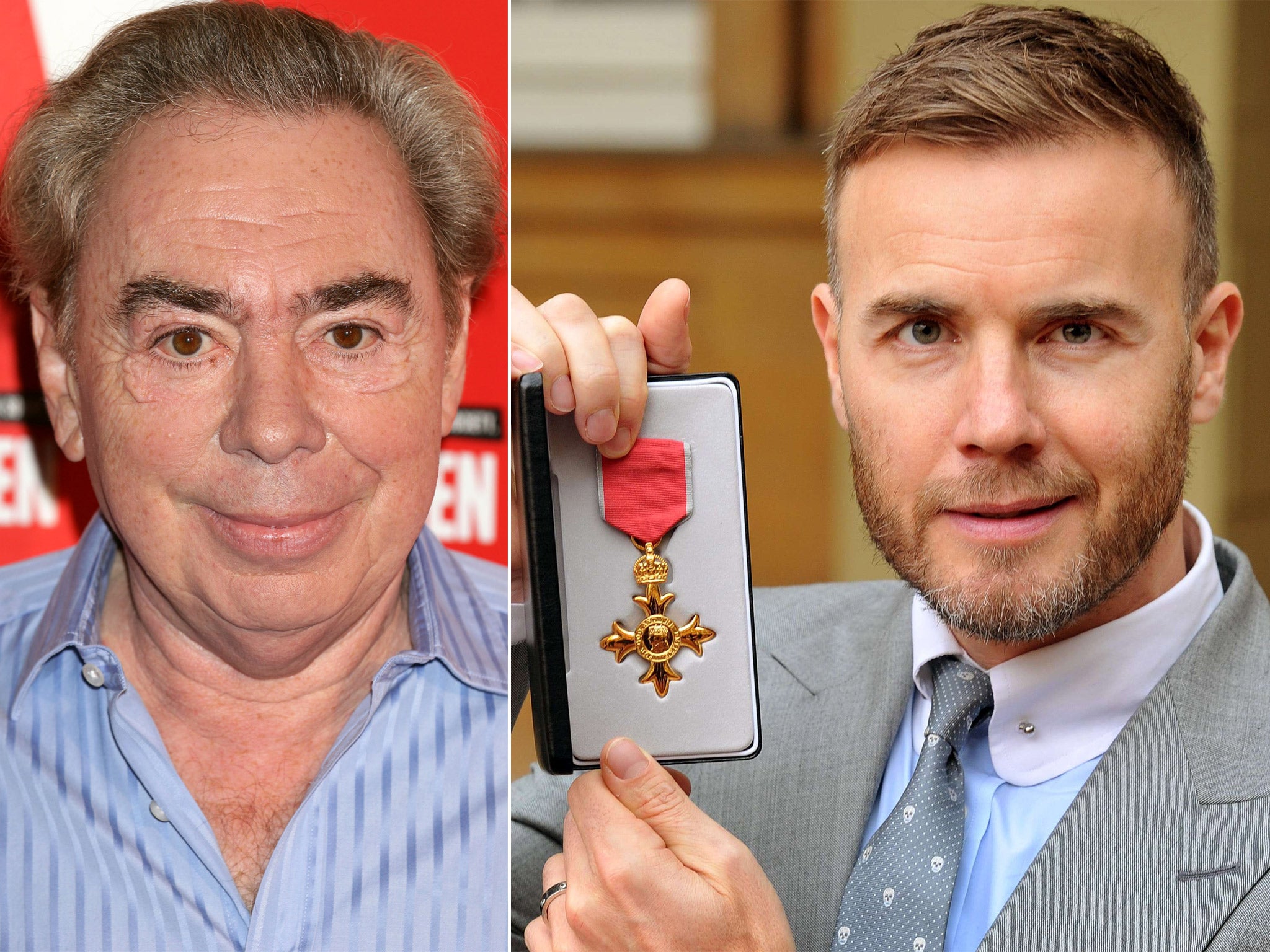Andrew Lloyd Webber doesn't believe Gary Barlow should return his OBE